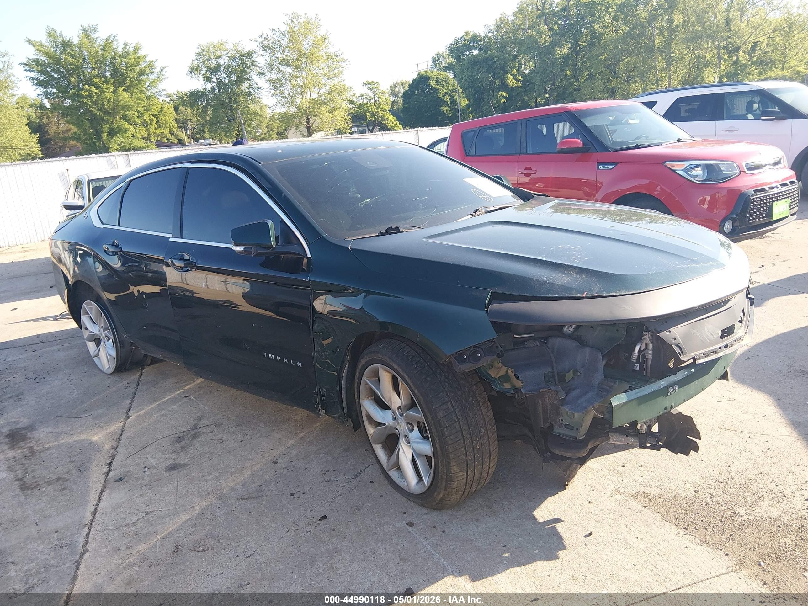 2015 Chevrolet Impala 2lt Зеленый vin: 2G1125S38F9273536