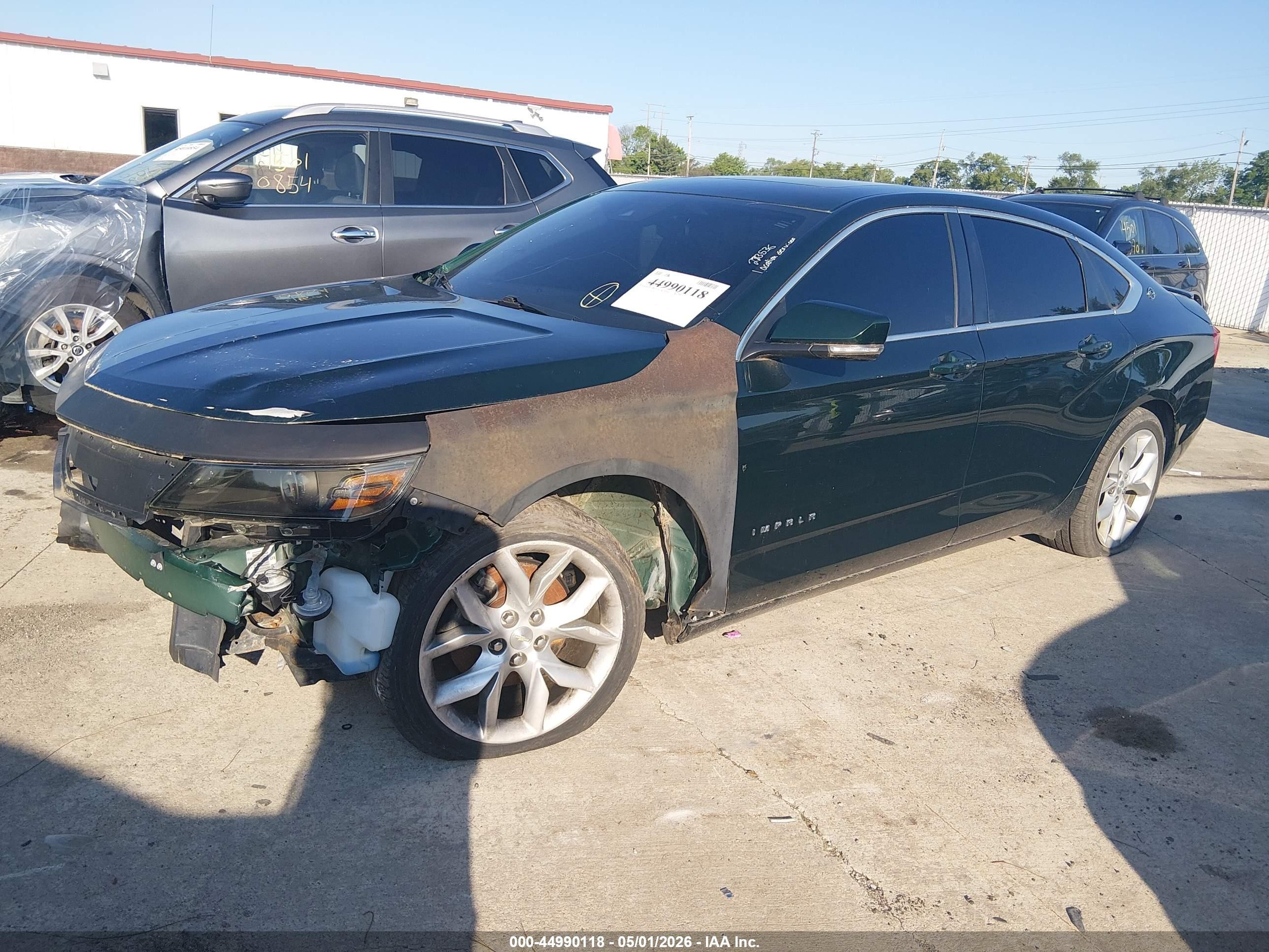 2015 Chevrolet Impala 2lt Зеленый vin: 2G1125S38F9273536