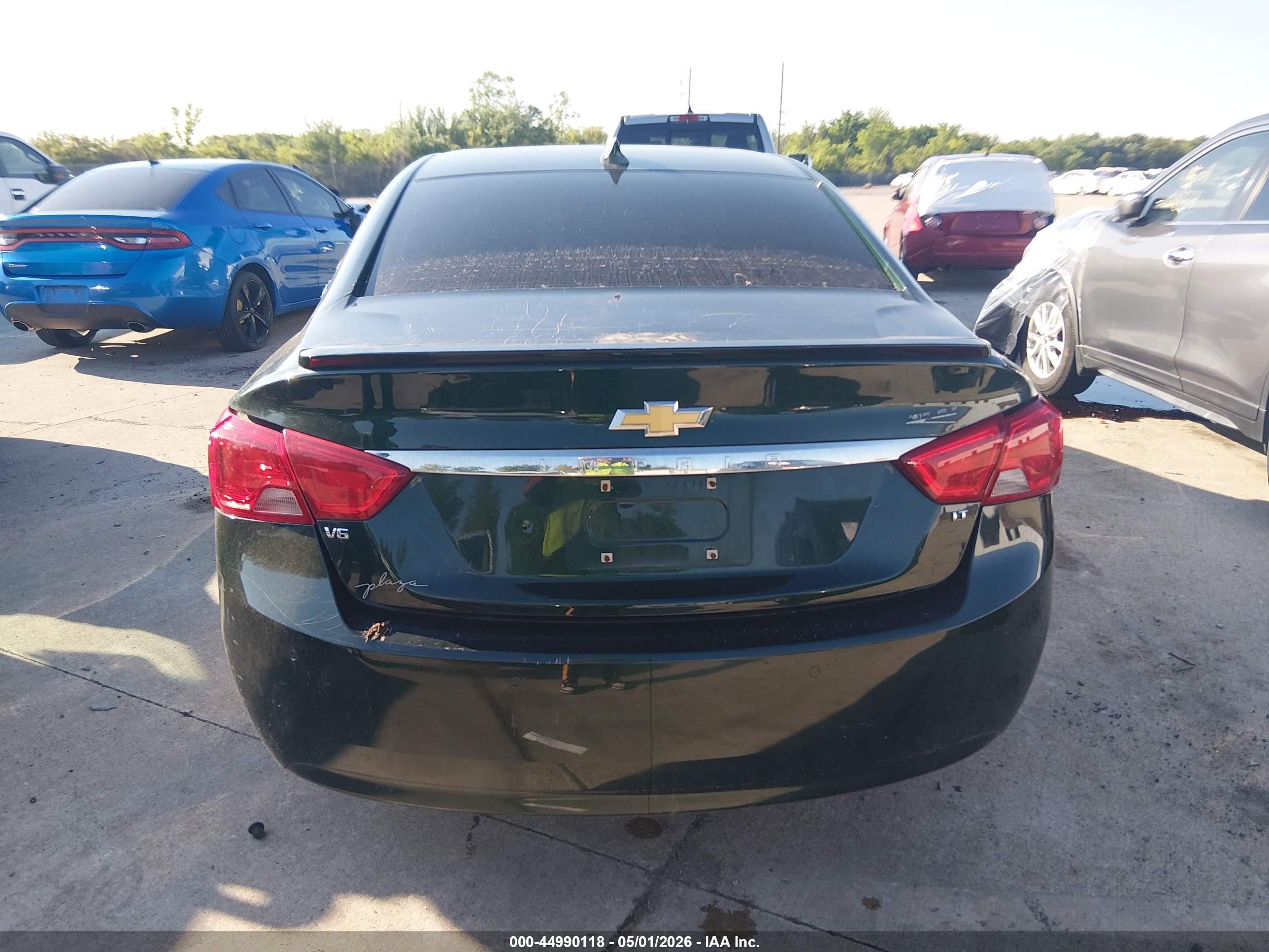 2015 Chevrolet Impala 2lt Зеленый vin: 2G1125S38F9273536