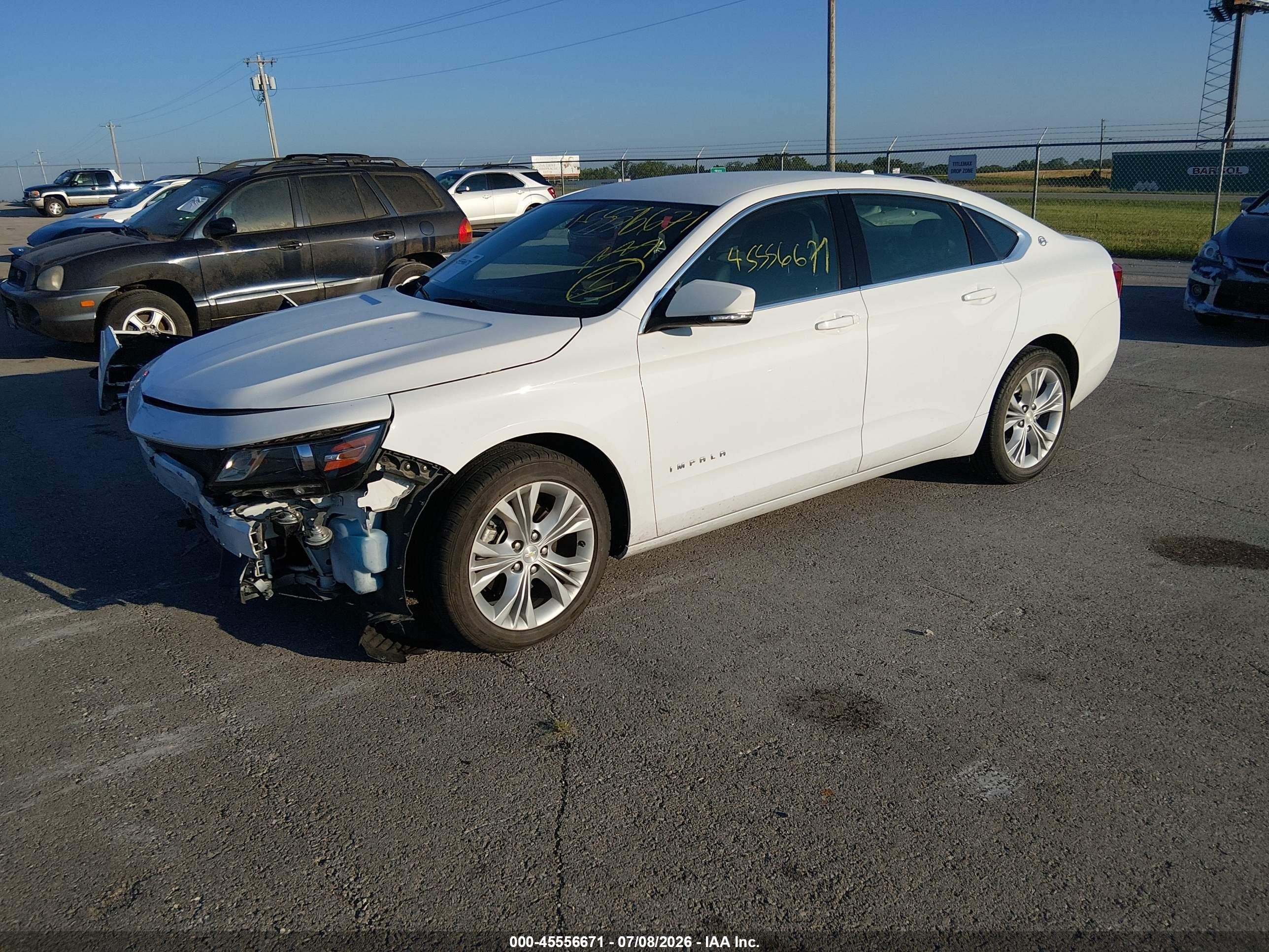 2014 Chevrolet Impala 2lt White vin: 2G1125S39E9117584