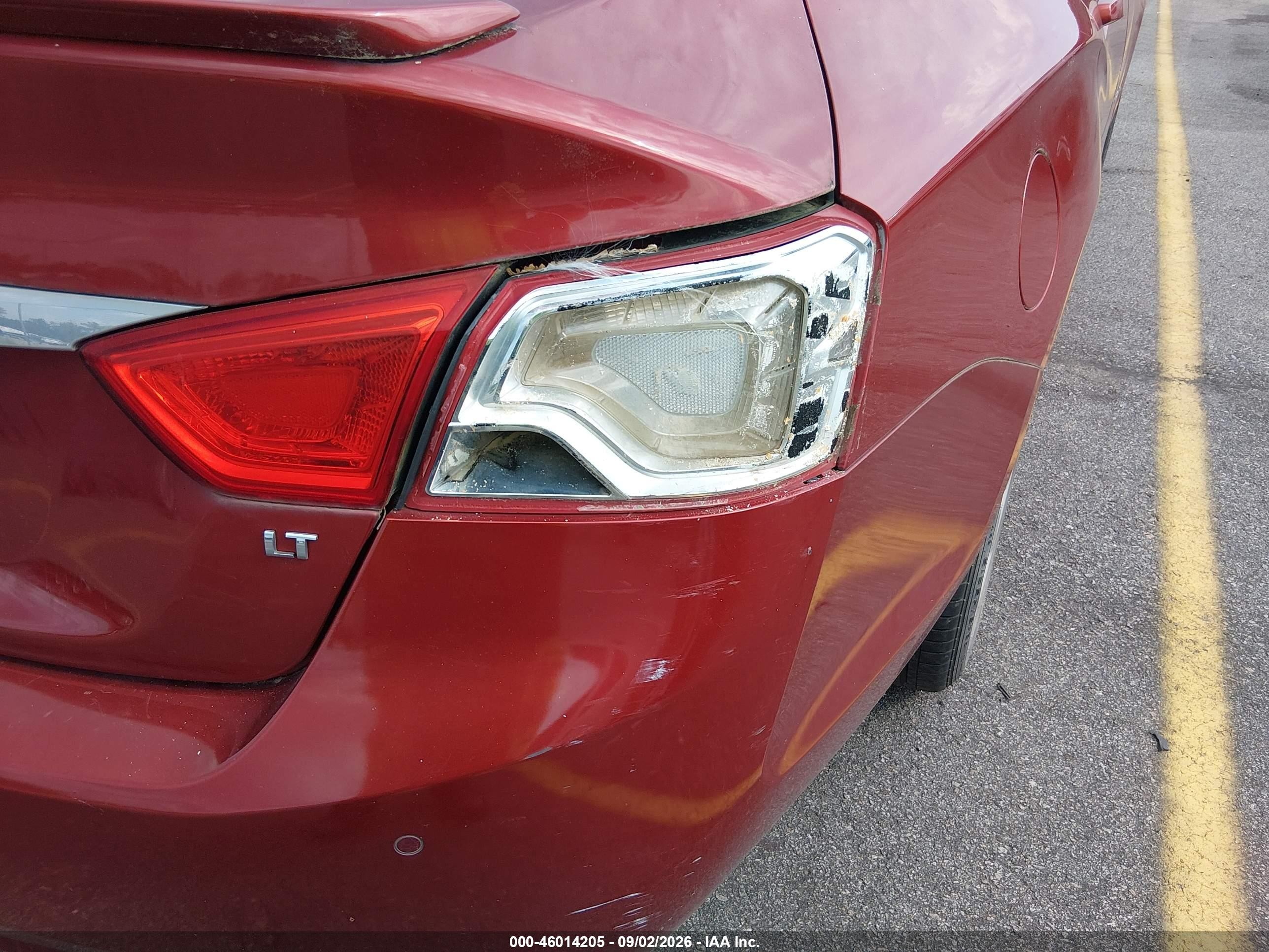 2014 Chevrolet Impala 2lt Красный vin: 2G1125S39E9158538