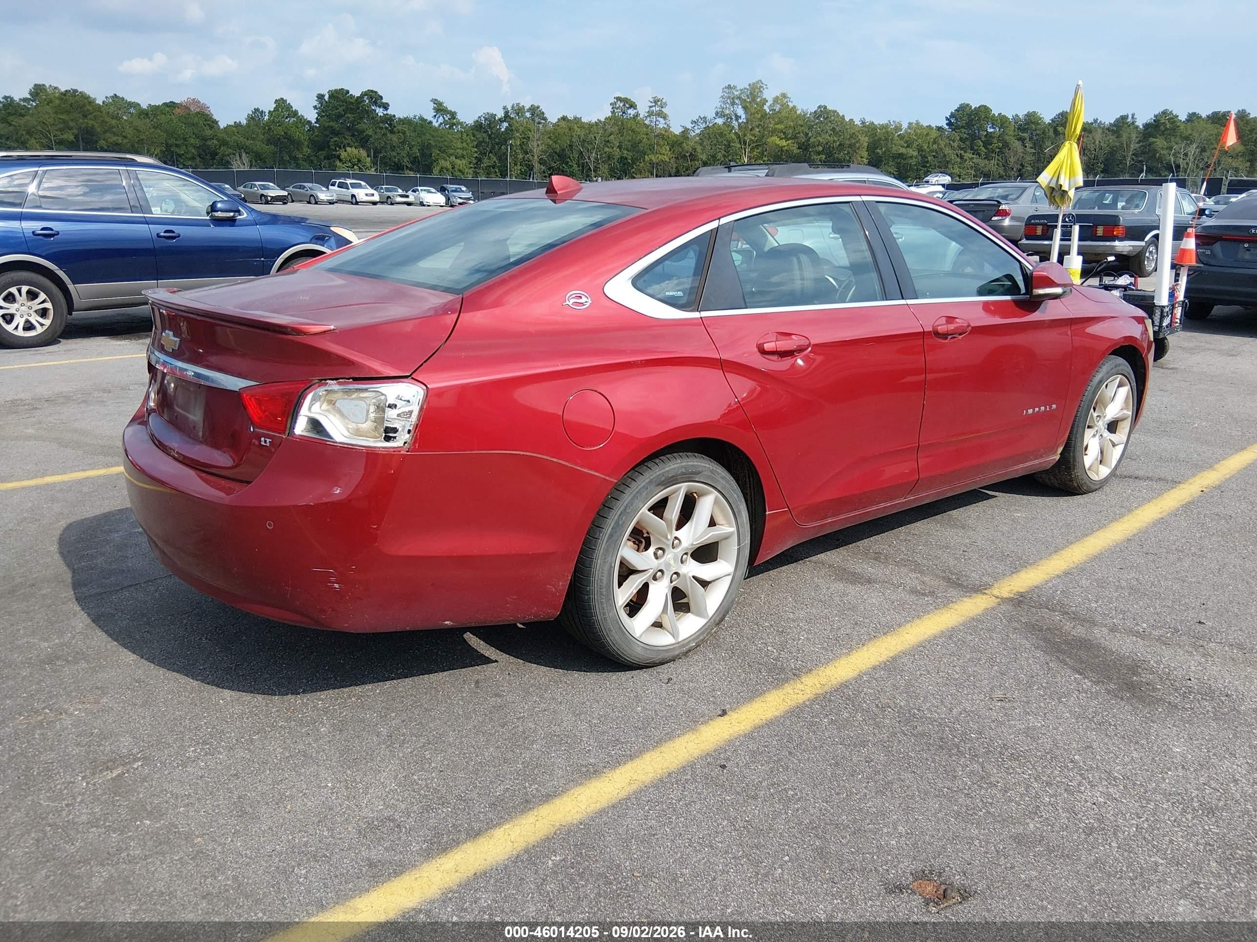 2014 Chevrolet Impala 2lt Красный vin: 2G1125S39E9158538