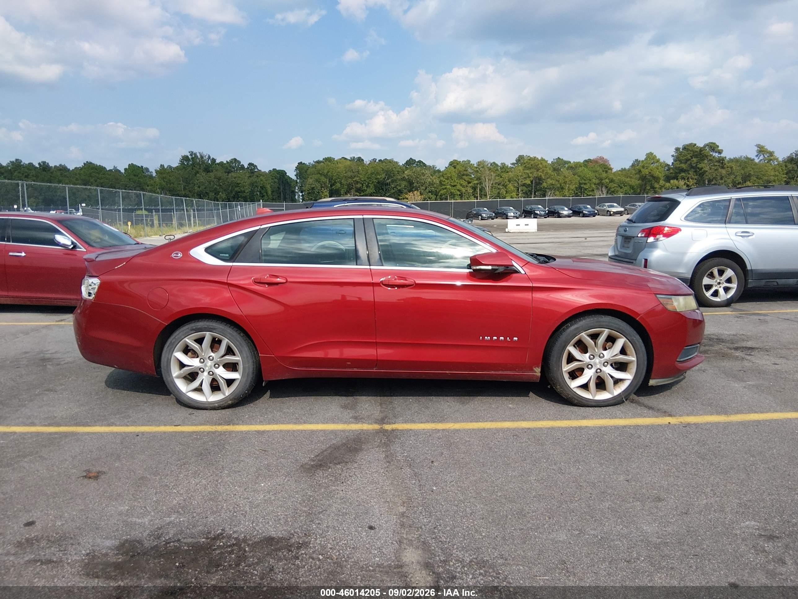 2014 Chevrolet Impala 2lt Красный vin: 2G1125S39E9158538