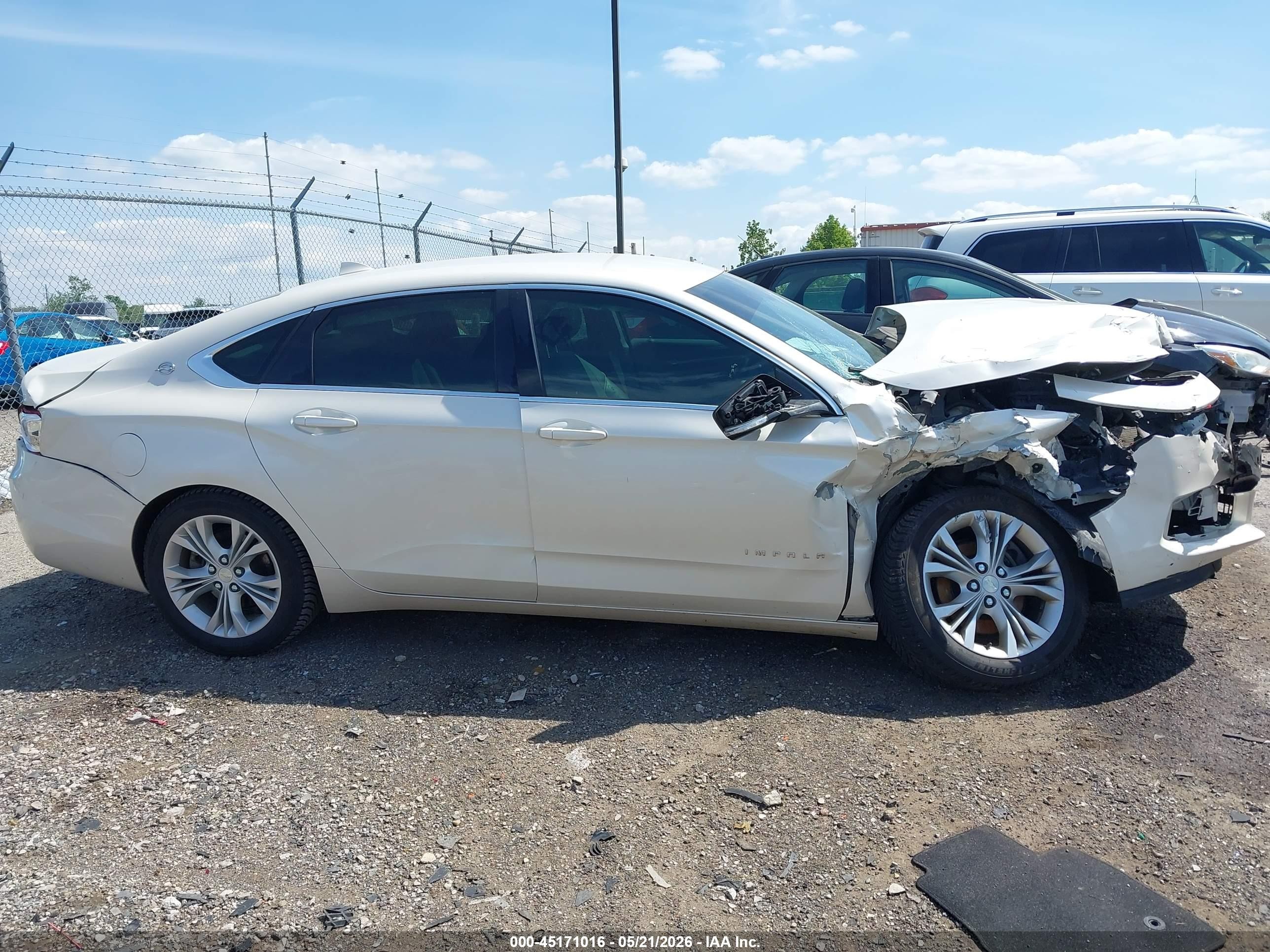 2014 Chevrolet Impala 2lt White vin: 2G1125S39E9224151