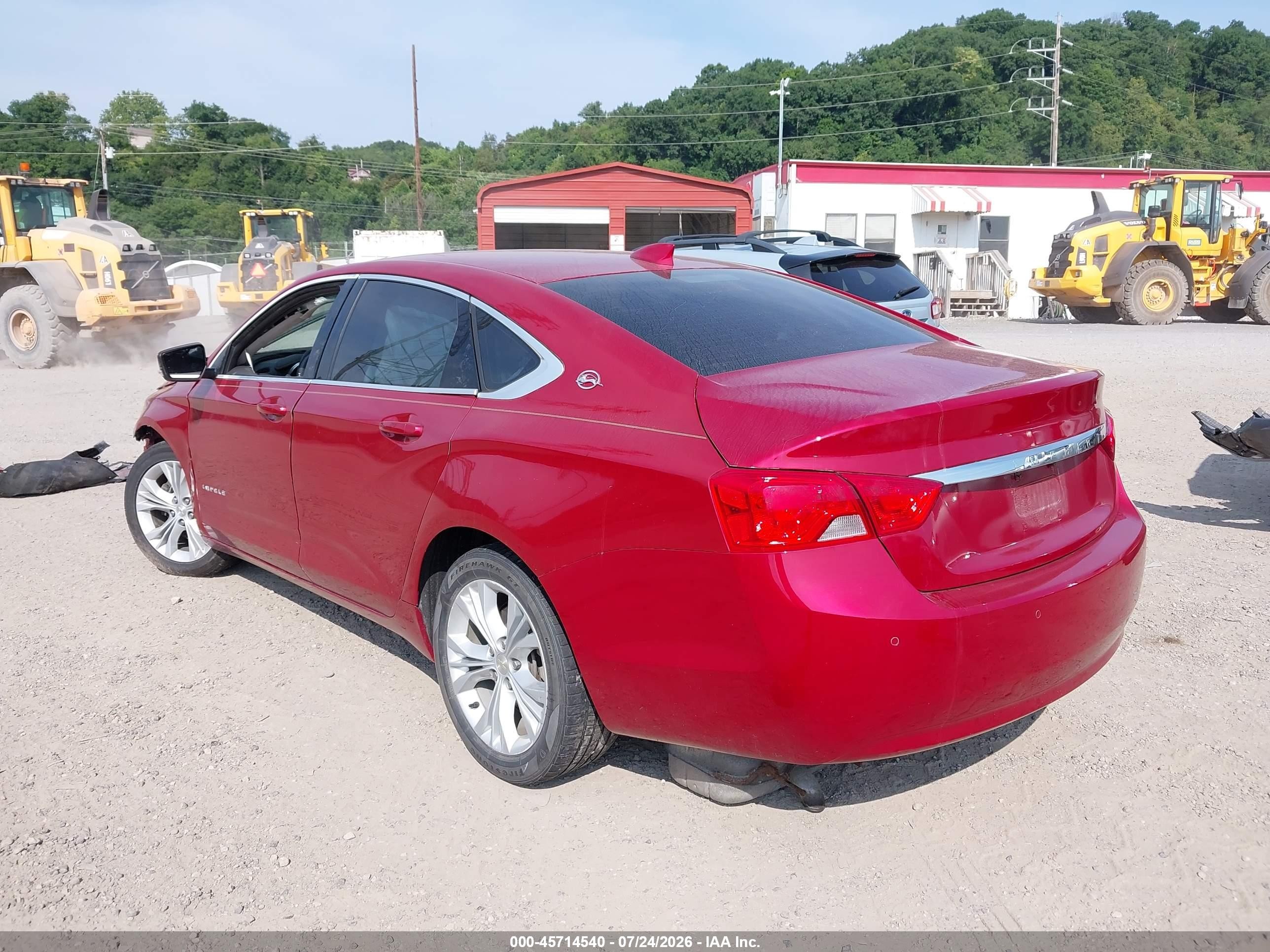 2015 Chevrolet Impala 2lt Red vin: 2G1125S39F9120115