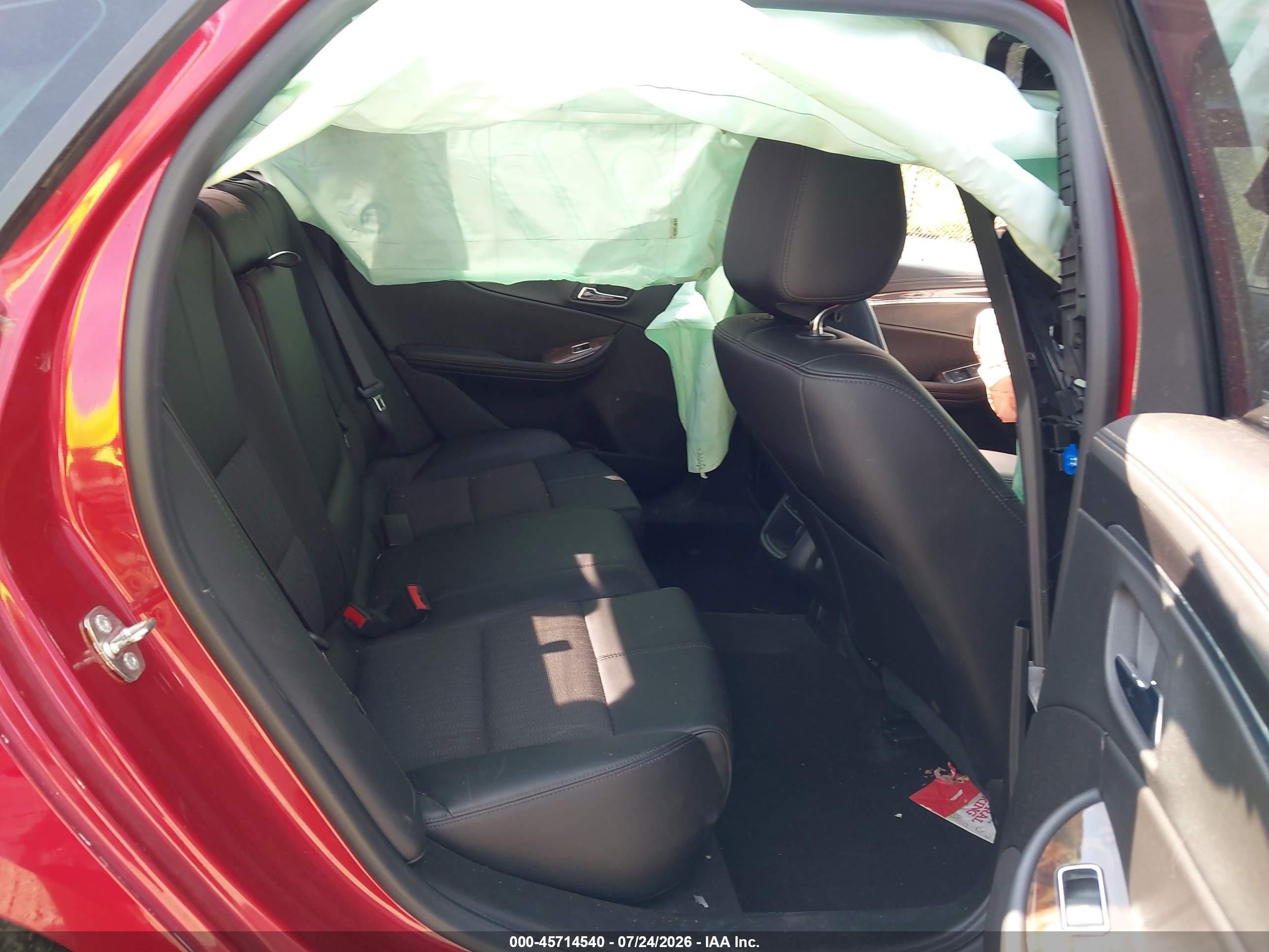 2015 Chevrolet Impala 2lt Red vin: 2G1125S39F9120115