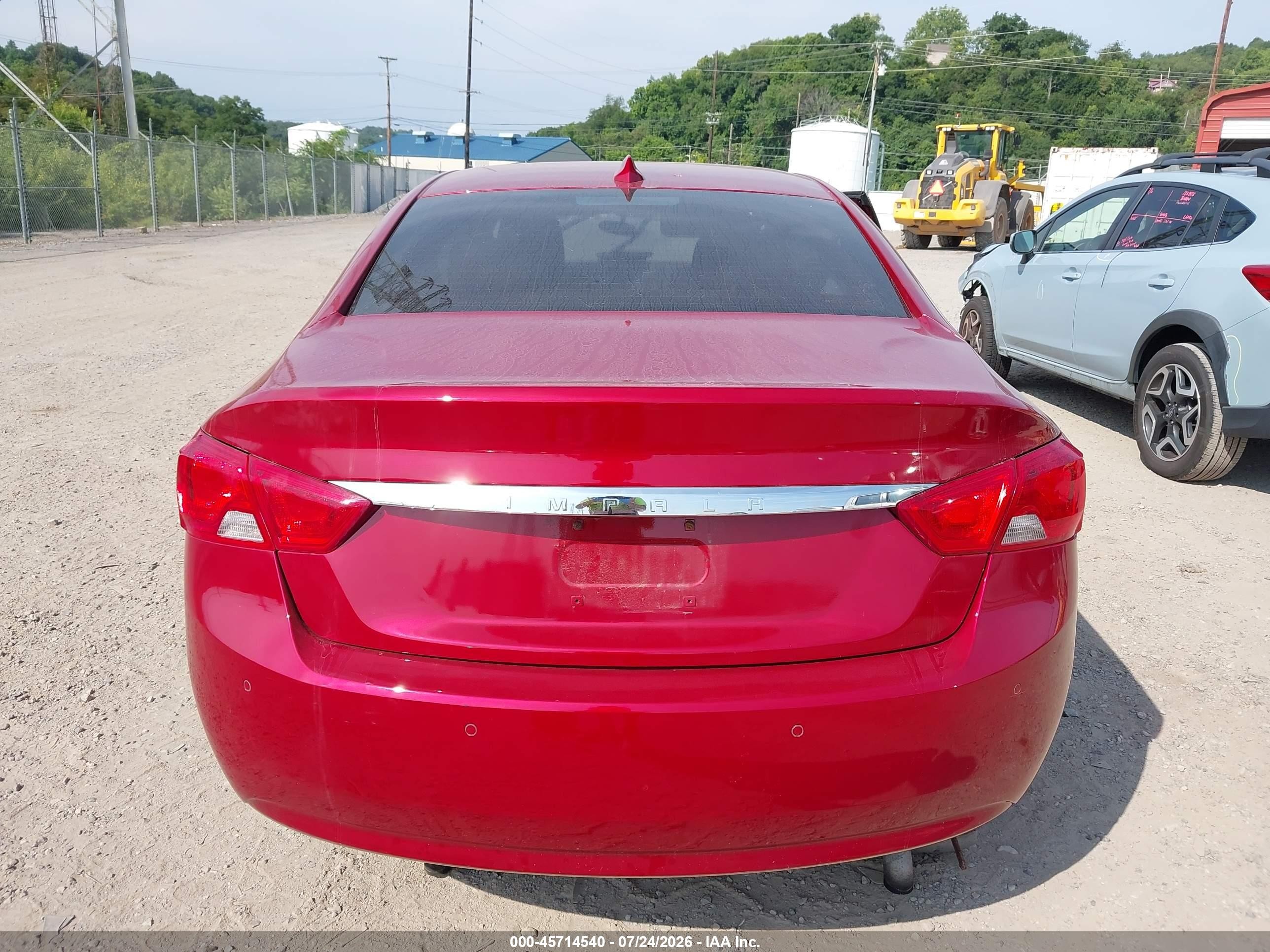 2015 Chevrolet Impala 2lt Red vin: 2G1125S39F9120115