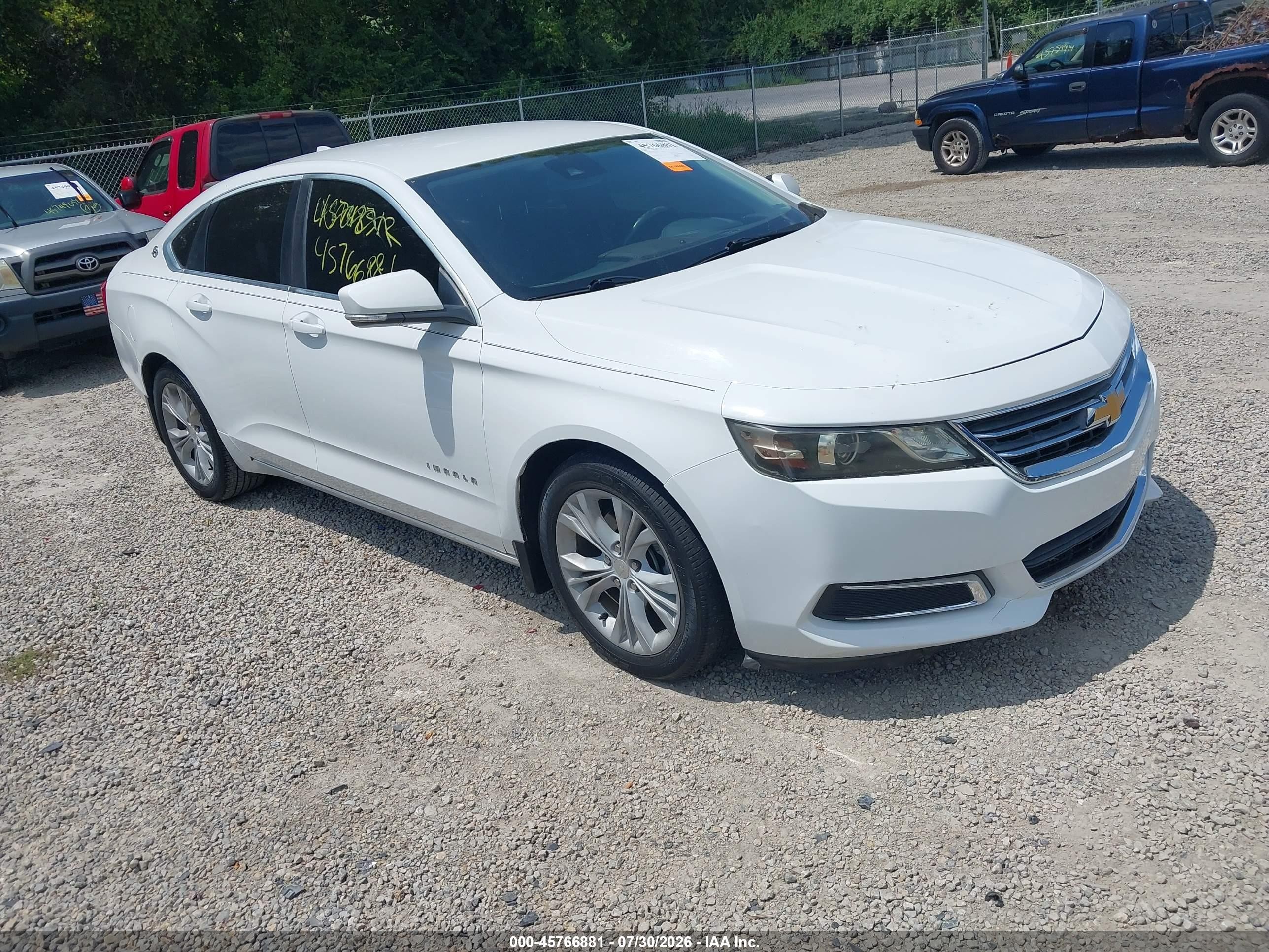 2014 Chevrolet Impala 2lt White vin: 2G1125S3XE9103368