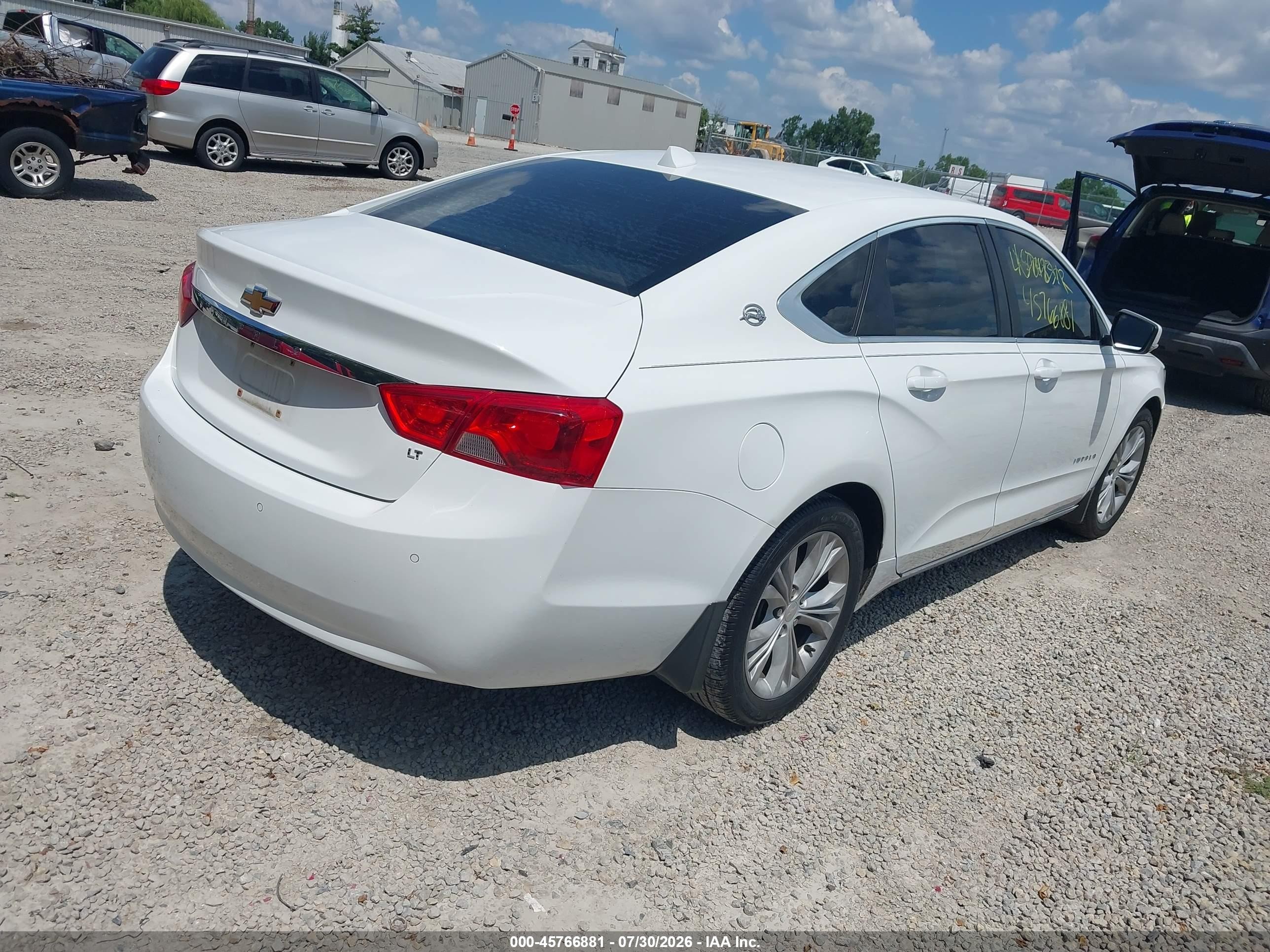2014 Chevrolet Impala 2lt White vin: 2G1125S3XE9103368