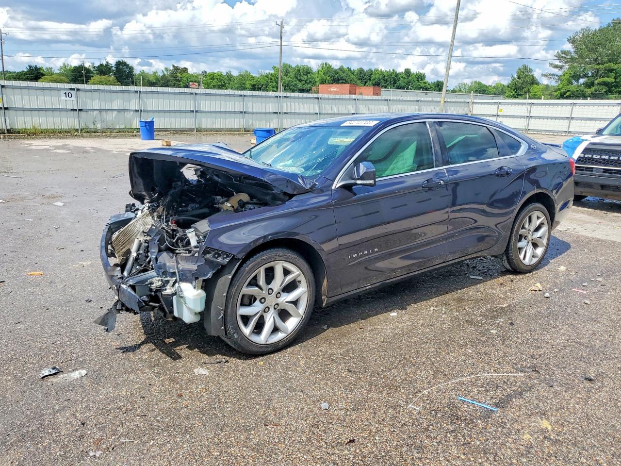 2014 Chevrolet Impala Lt Blue vin: 2G1125S3XE9112457