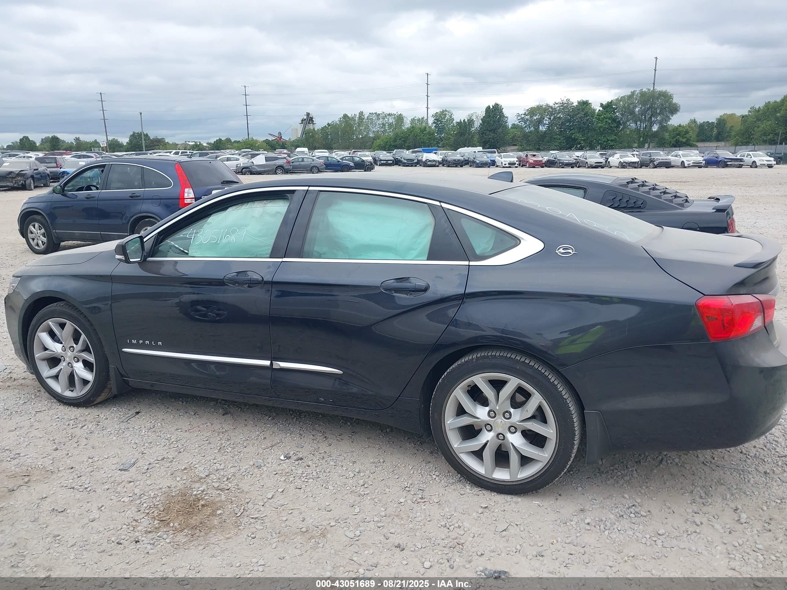 2014 Chevrolet Impala 2lt Синий vin: 2G1125S3XE9130795