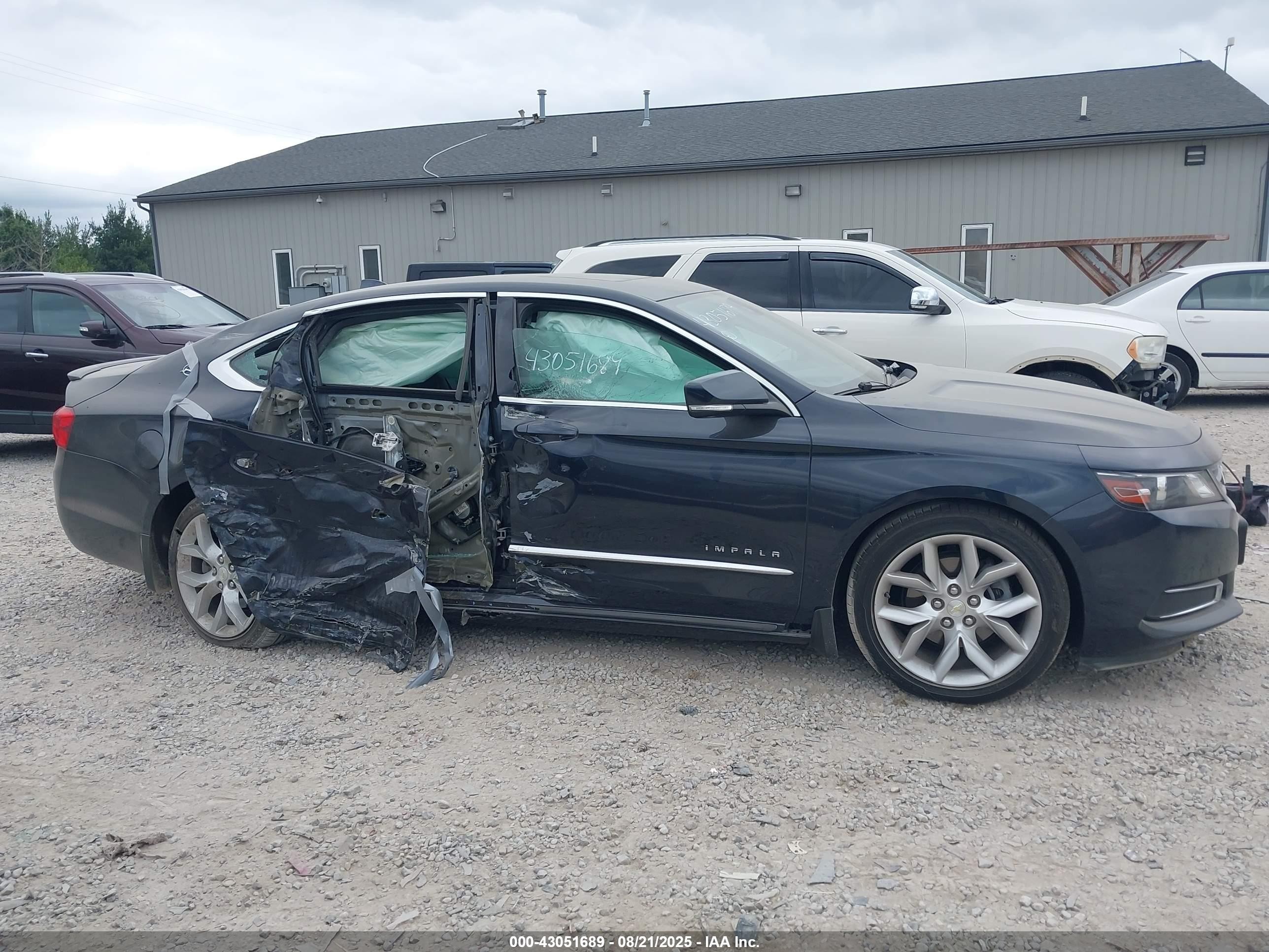 2014 Chevrolet Impala 2lt Синий vin: 2G1125S3XE9130795