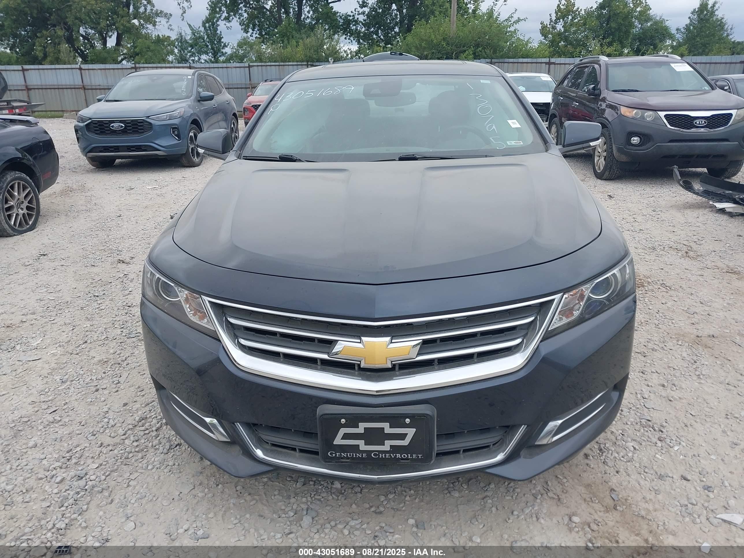 2014 Chevrolet Impala 2lt Синий vin: 2G1125S3XE9130795