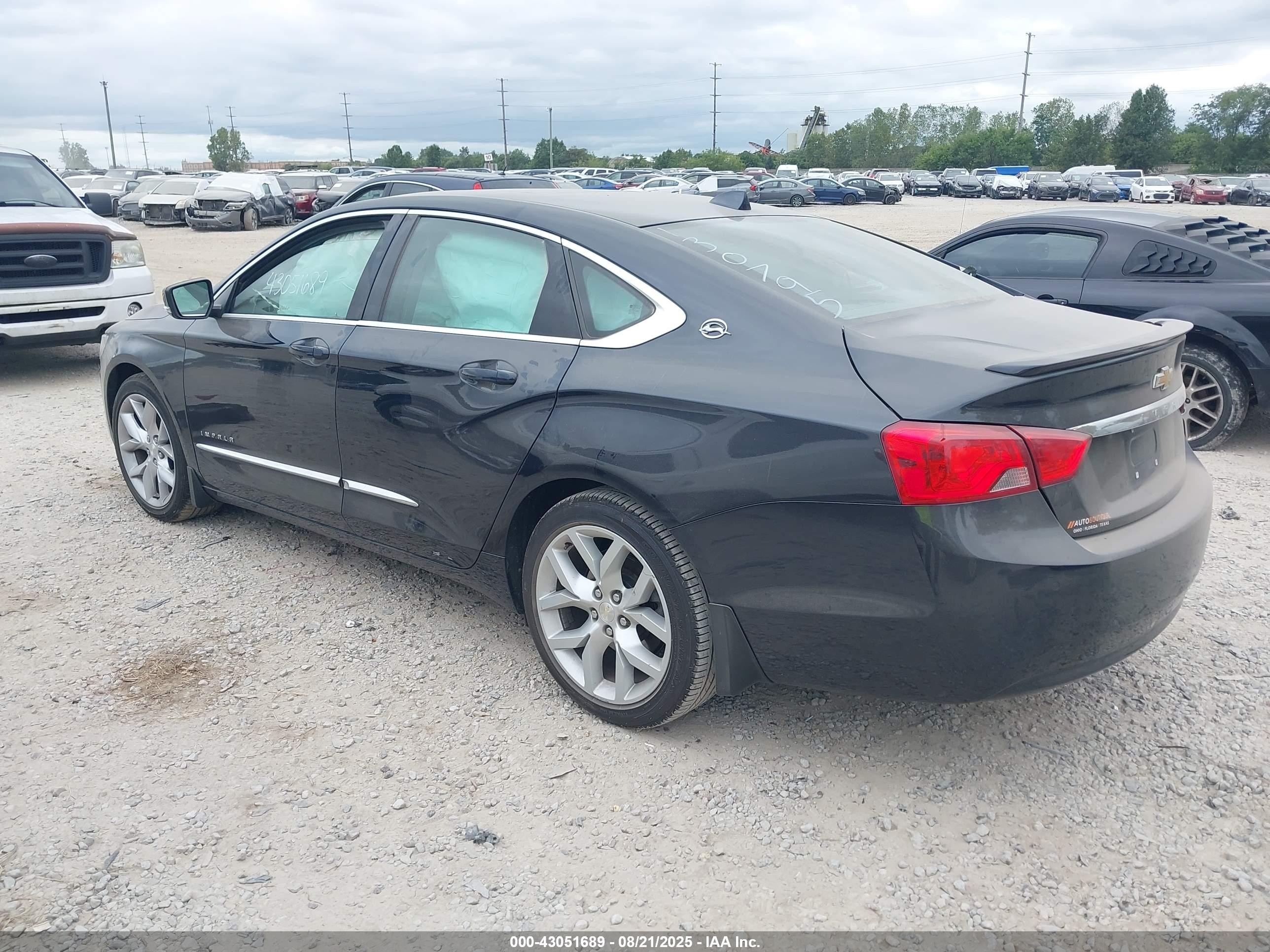 2014 Chevrolet Impala 2lt Синий vin: 2G1125S3XE9130795