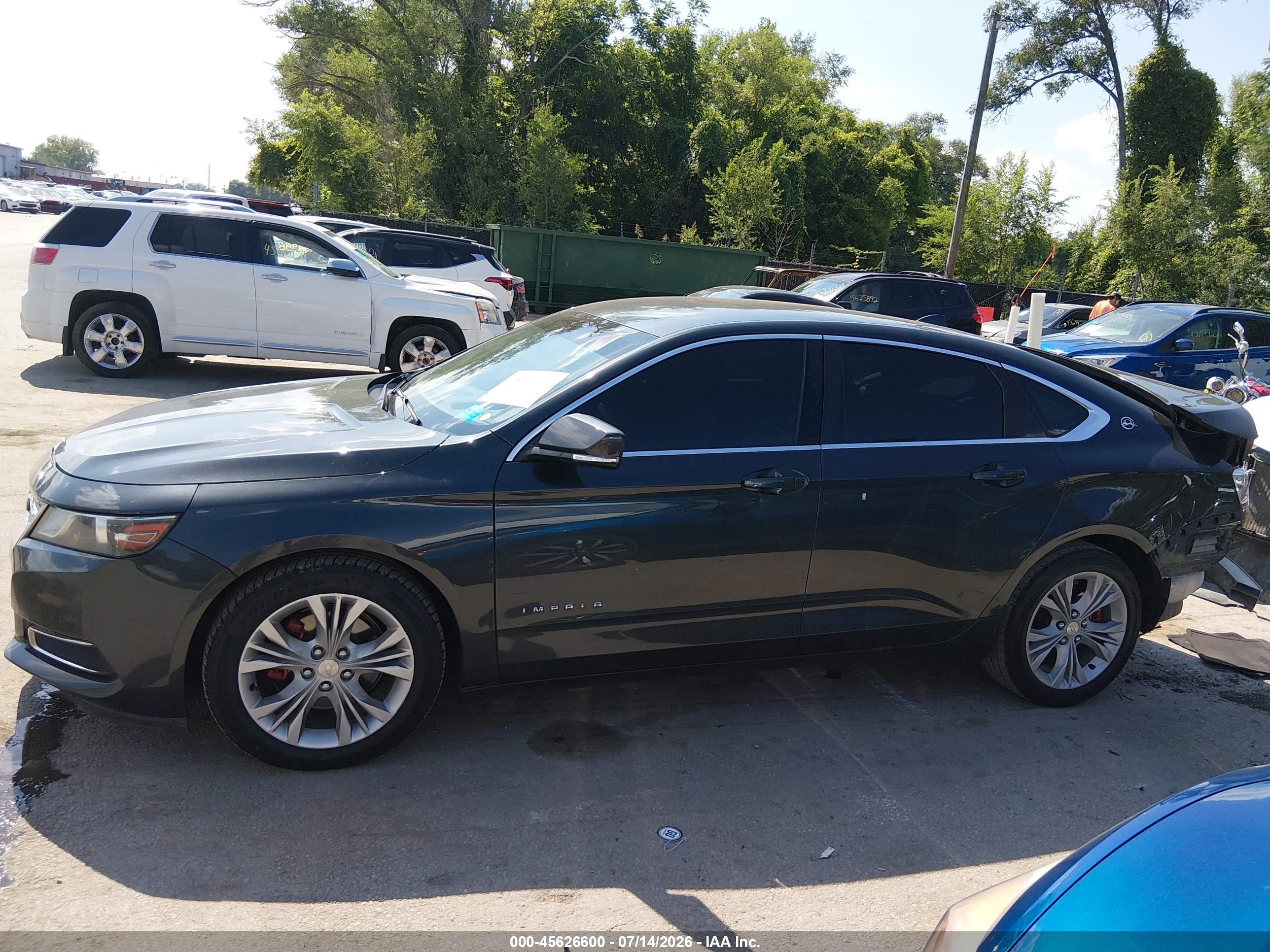 2014 Chevrolet Impala 2lt Серый vin: 2G1125S3XE9307491