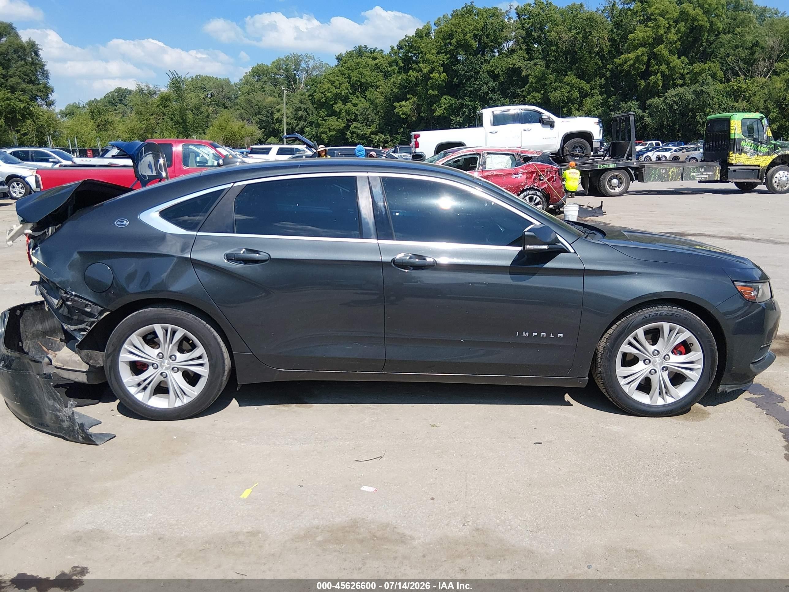 2014 Chevrolet Impala 2lt Серый vin: 2G1125S3XE9307491