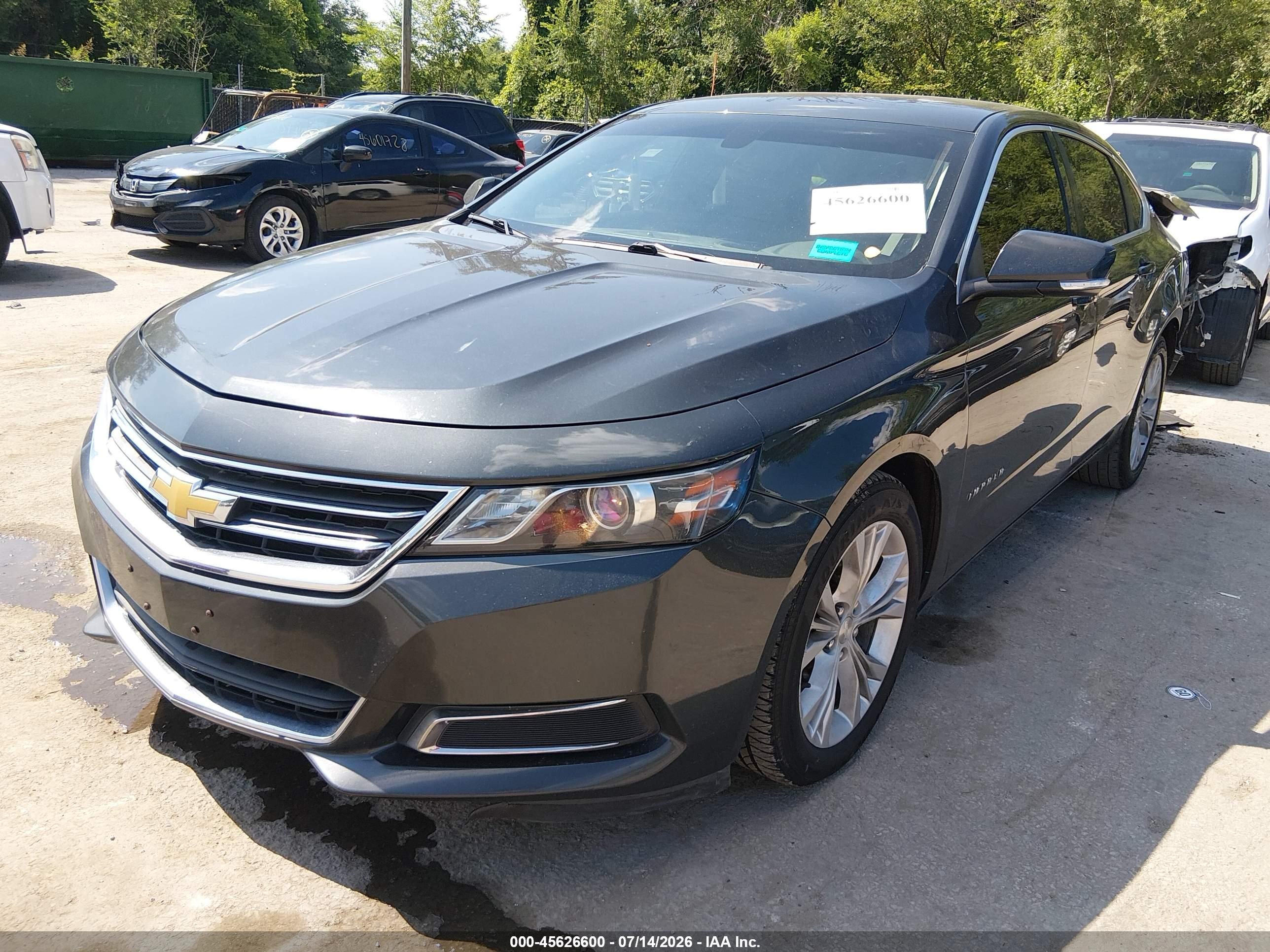 2014 Chevrolet Impala 2lt Серый vin: 2G1125S3XE9307491