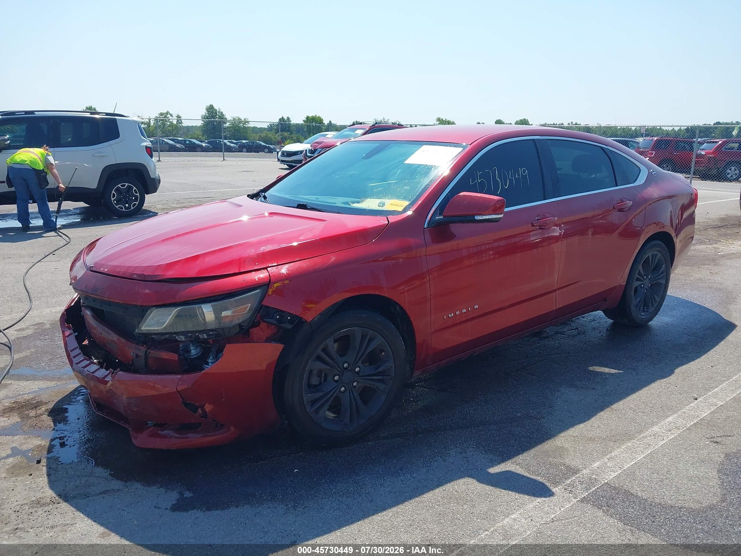 2015 Chevrolet Impala 2lt Red vin: 2G1125S3XF9124125