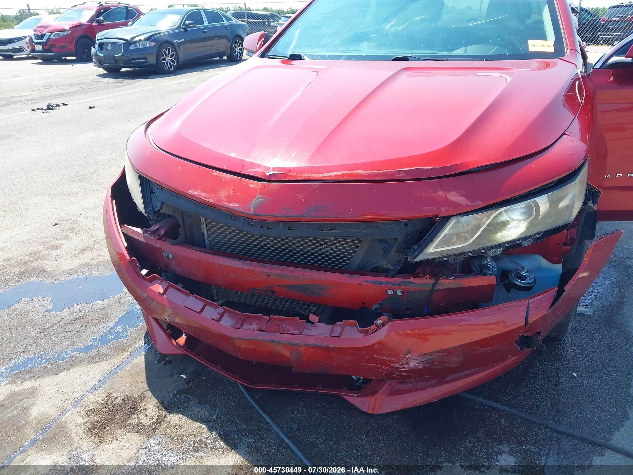 2015 Chevrolet Impala 2lt Red vin: 2G1125S3XF9124125