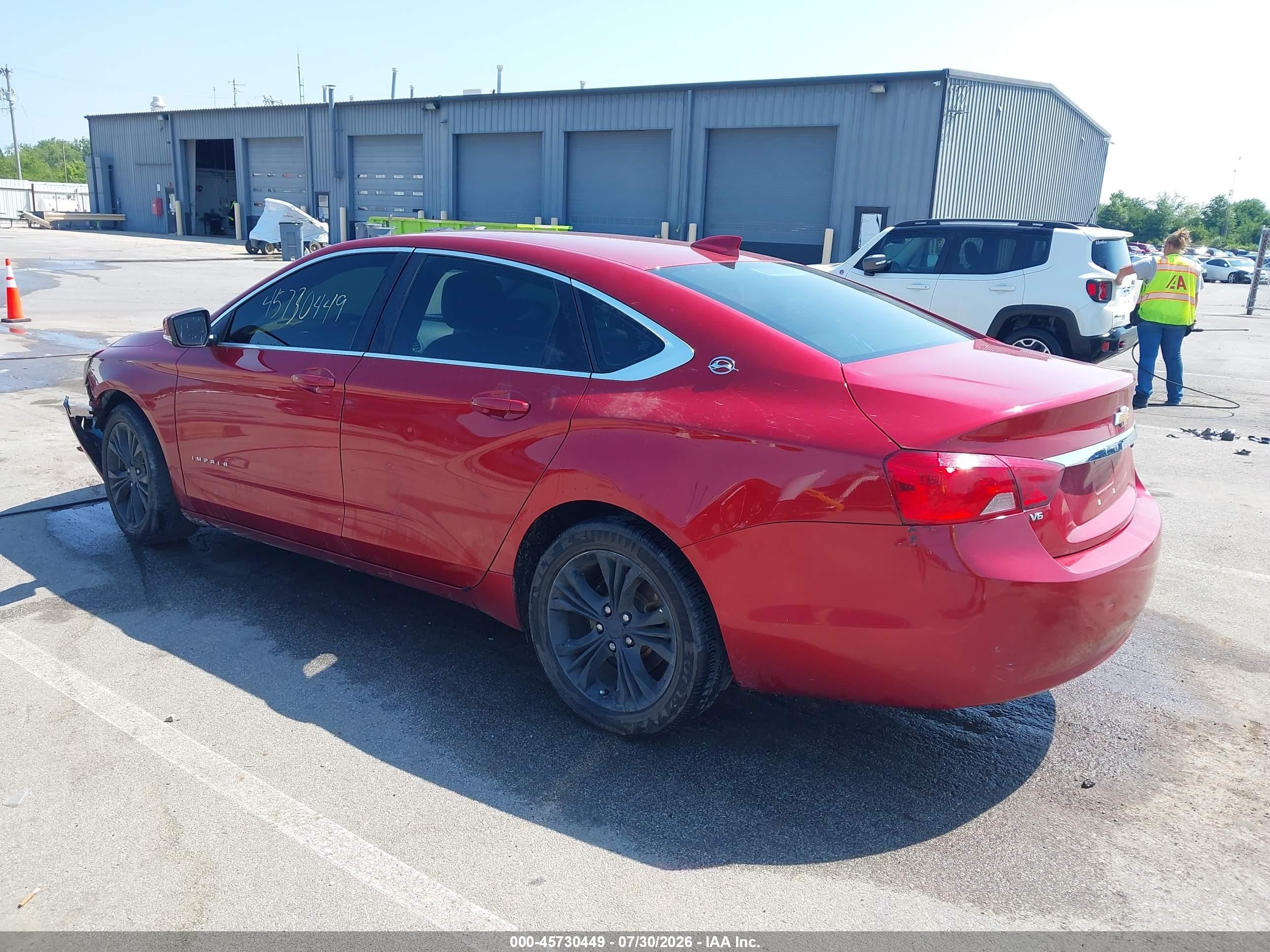 2015 Chevrolet Impala 2lt Red vin: 2G1125S3XF9124125