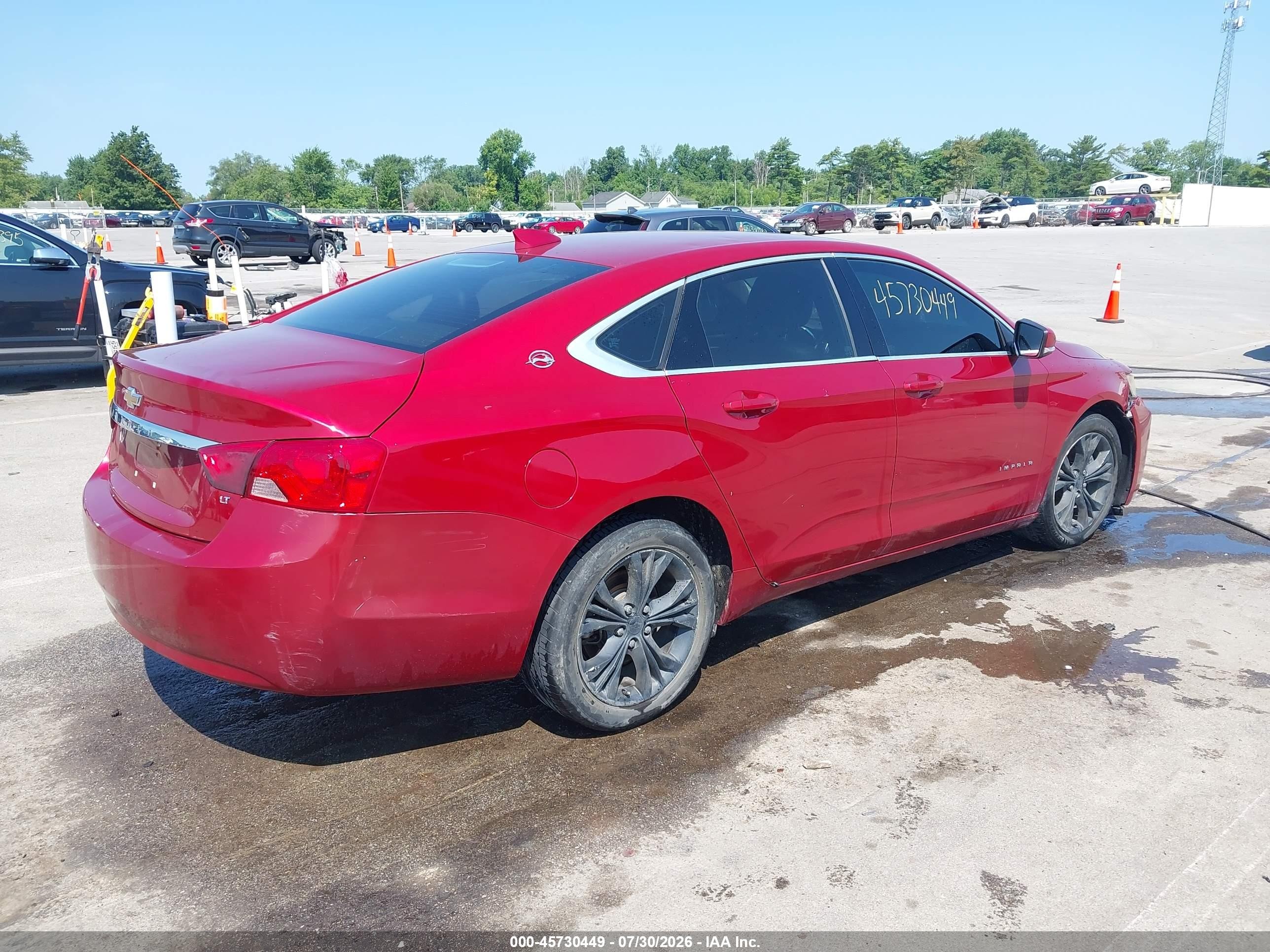 2015 Chevrolet Impala 2lt Red vin: 2G1125S3XF9124125
