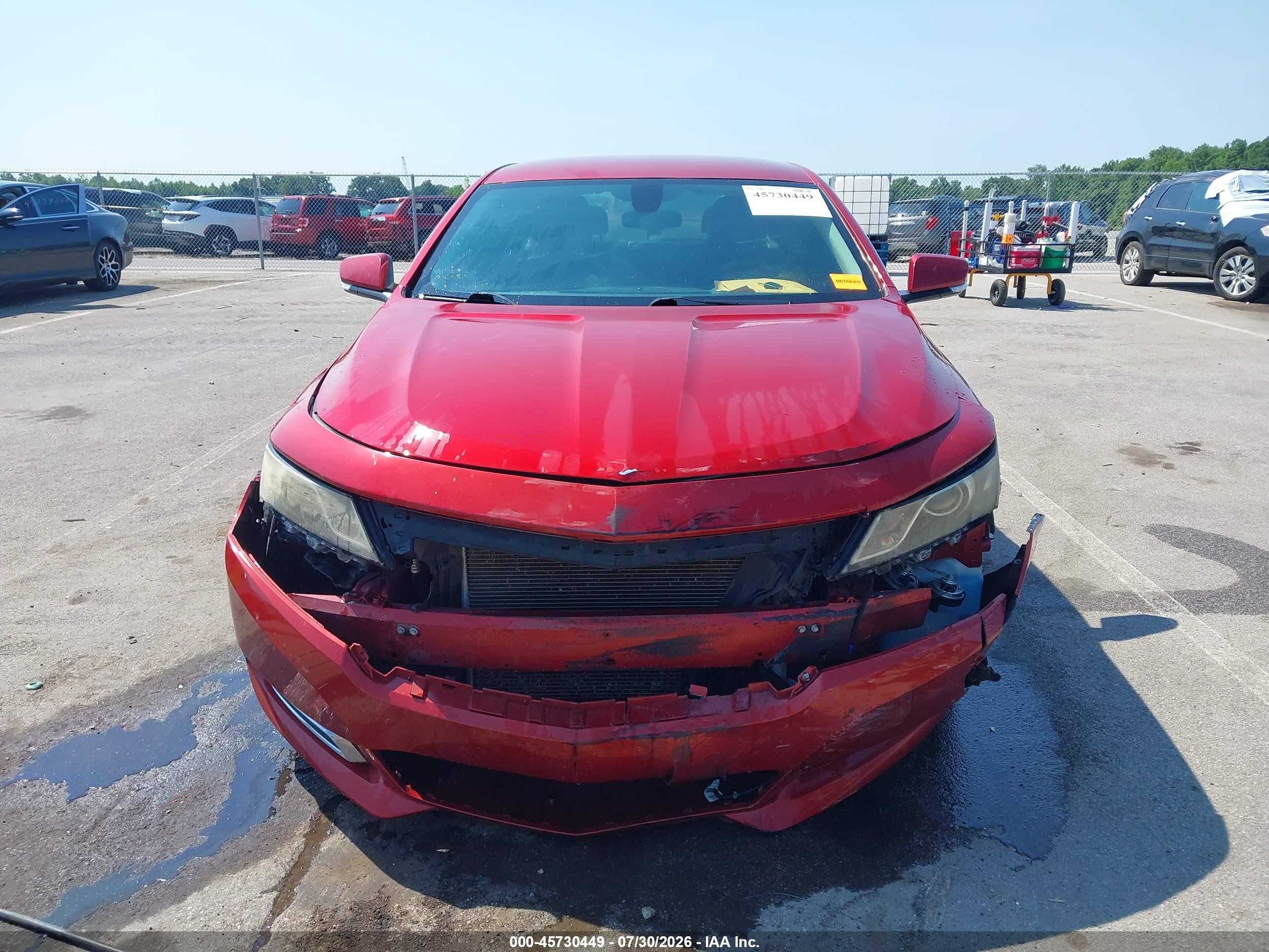 2015 Chevrolet Impala 2lt Red vin: 2G1125S3XF9124125