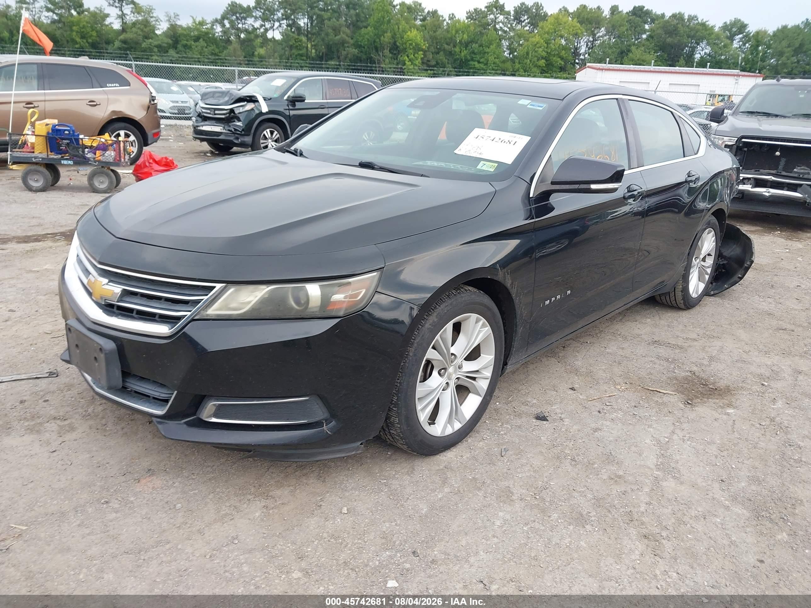 2015 Chevrolet Impala 2lt Black vin: 2G1125S3XF9124920