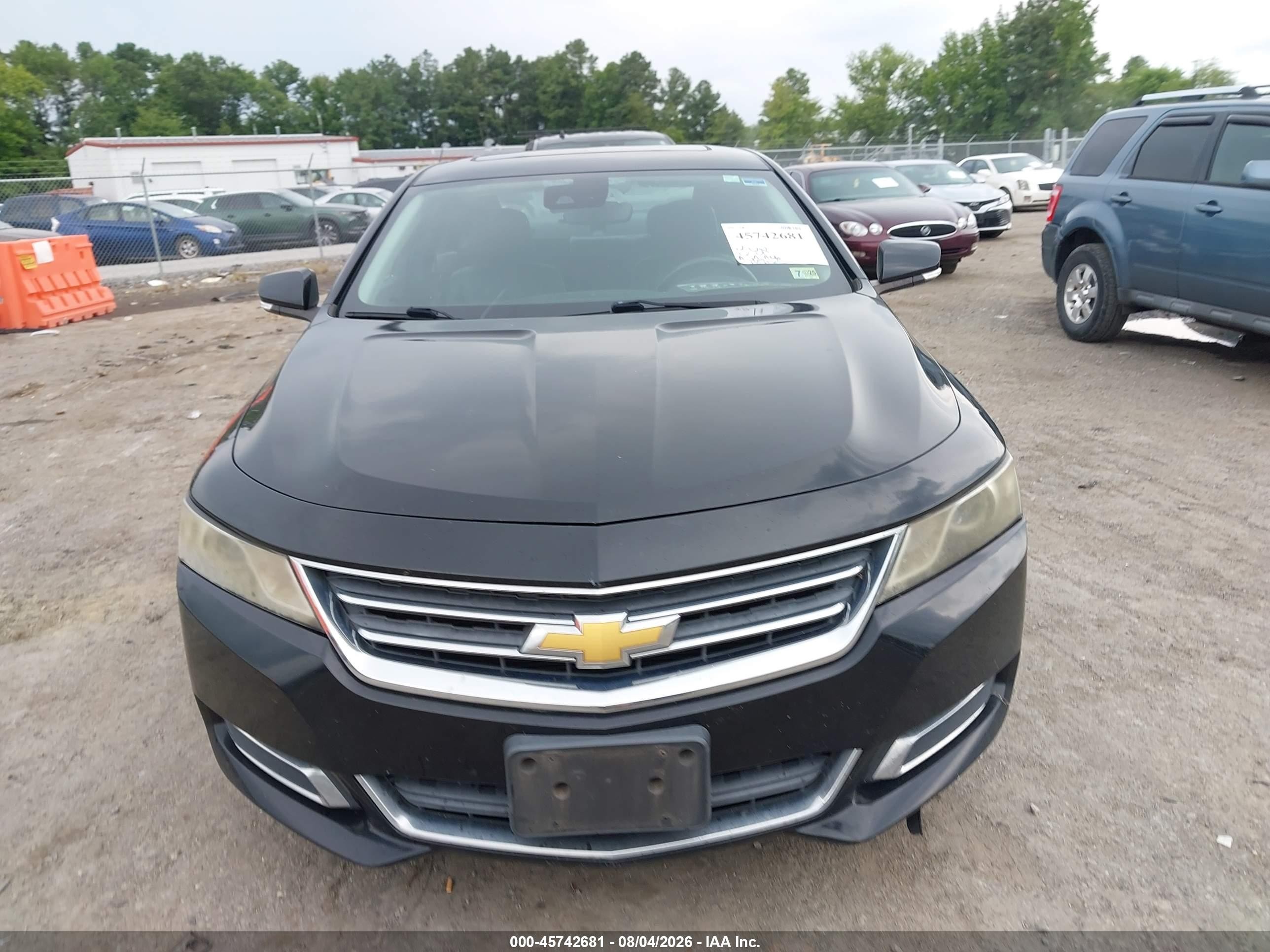 2015 Chevrolet Impala 2lt Black vin: 2G1125S3XF9124920