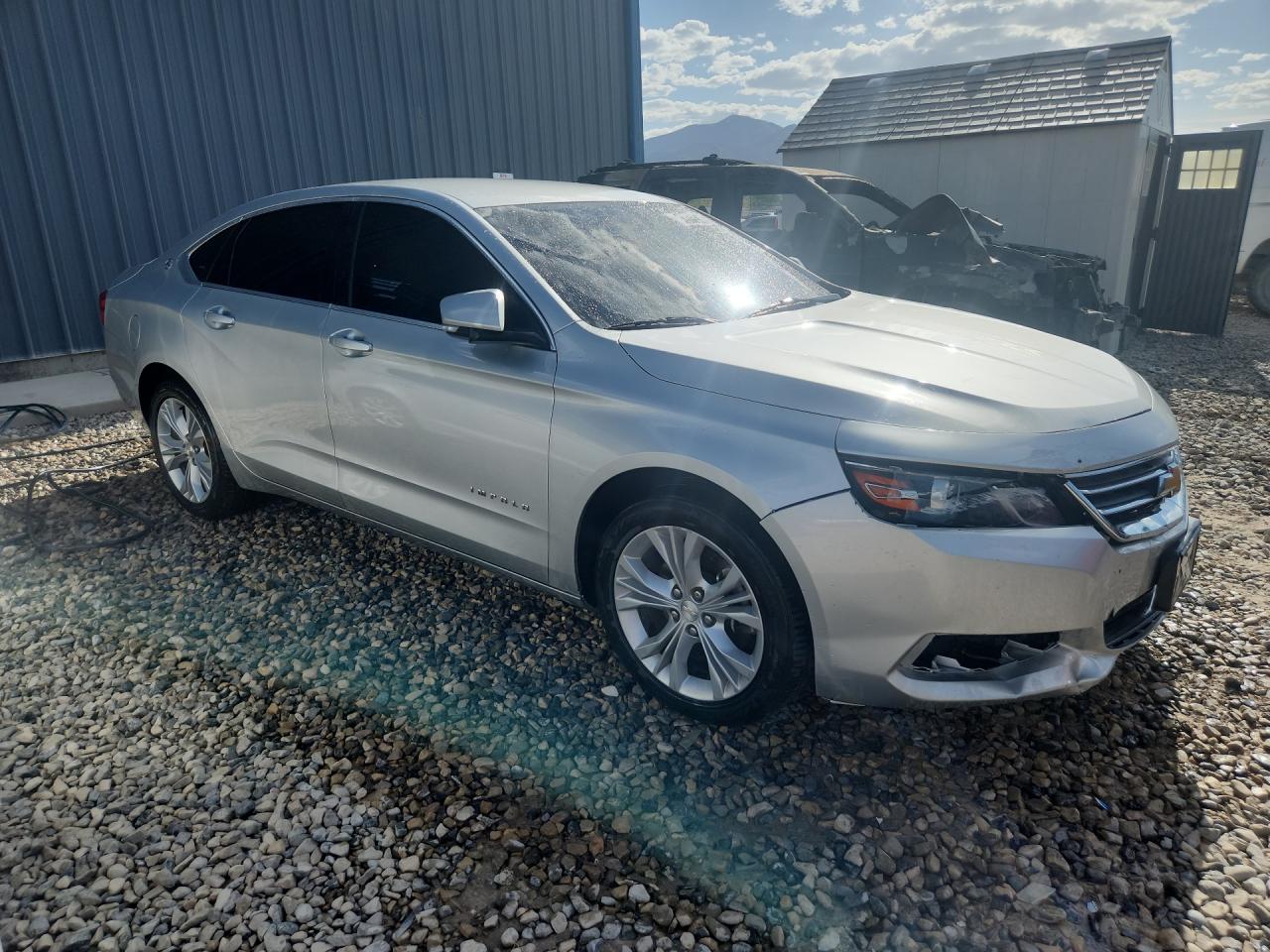 2015 Chevrolet Impala Lt Silver vin: 2G1125S3XF9274851 Damage: Front Bumper/Cover, Broken, Replacement Required