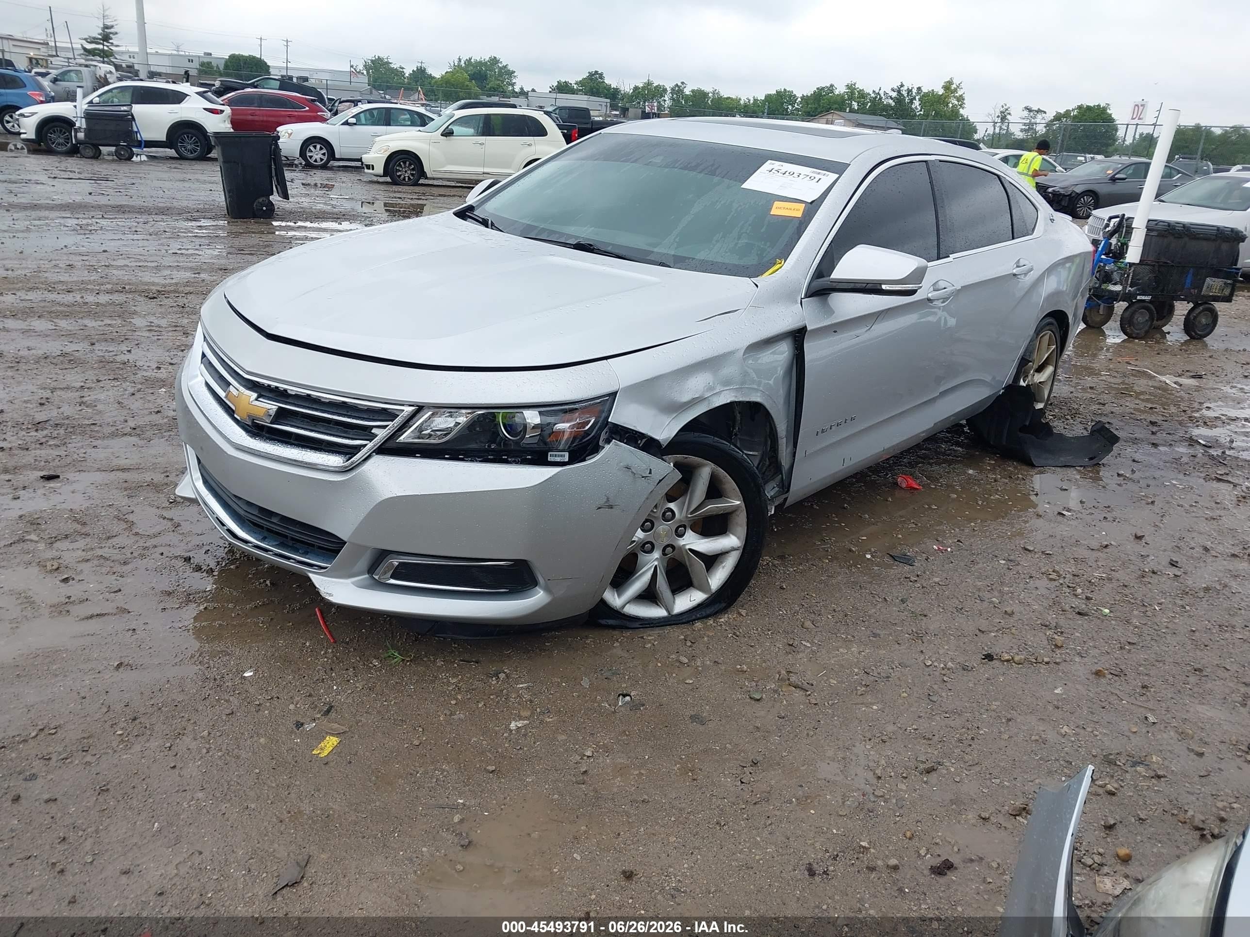 2015 Chevrolet Impala 2lt Silver vin: 2G1125S3XF9289057