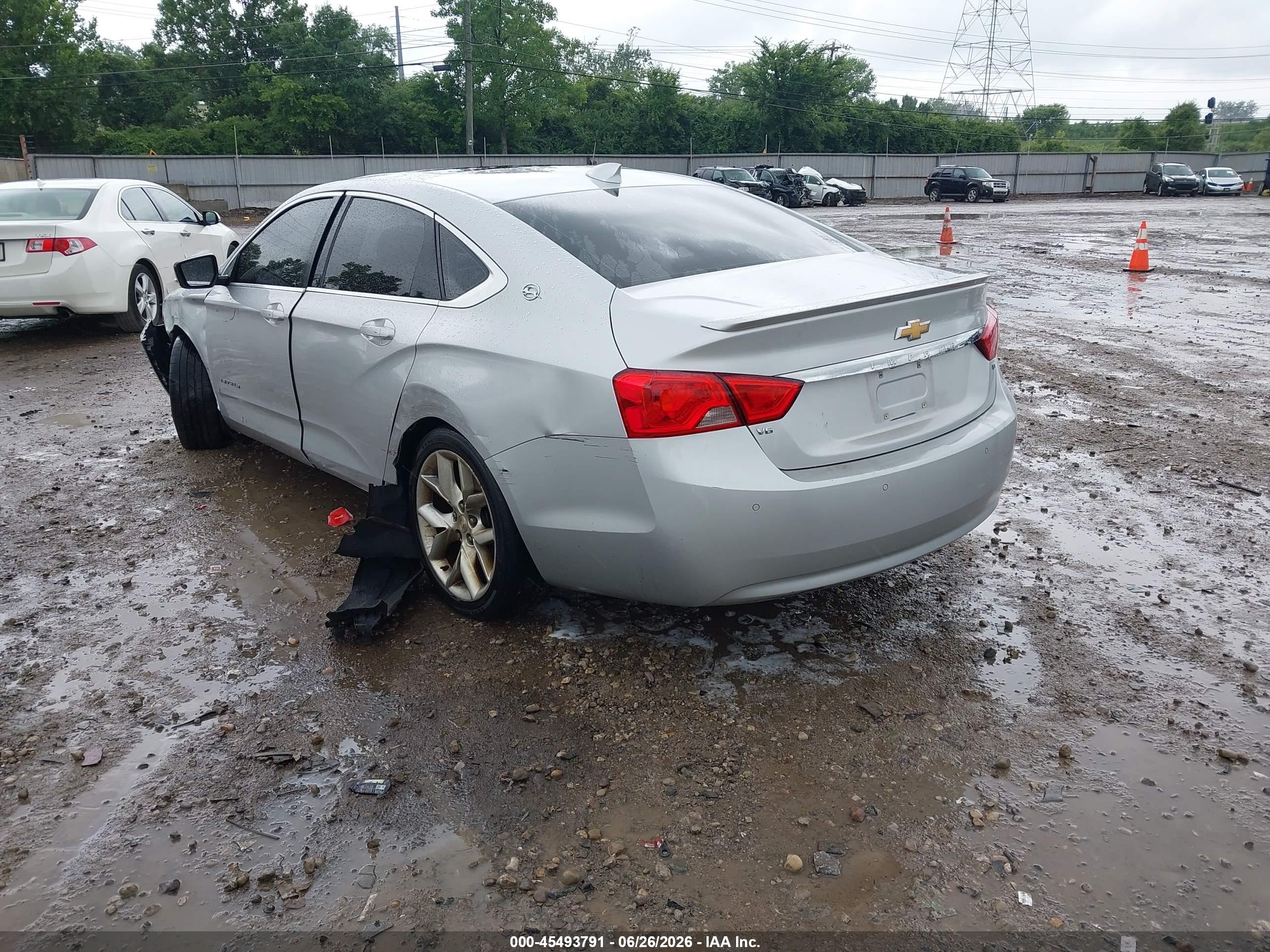 2015 Chevrolet Impala 2lt Silver vin: 2G1125S3XF9289057