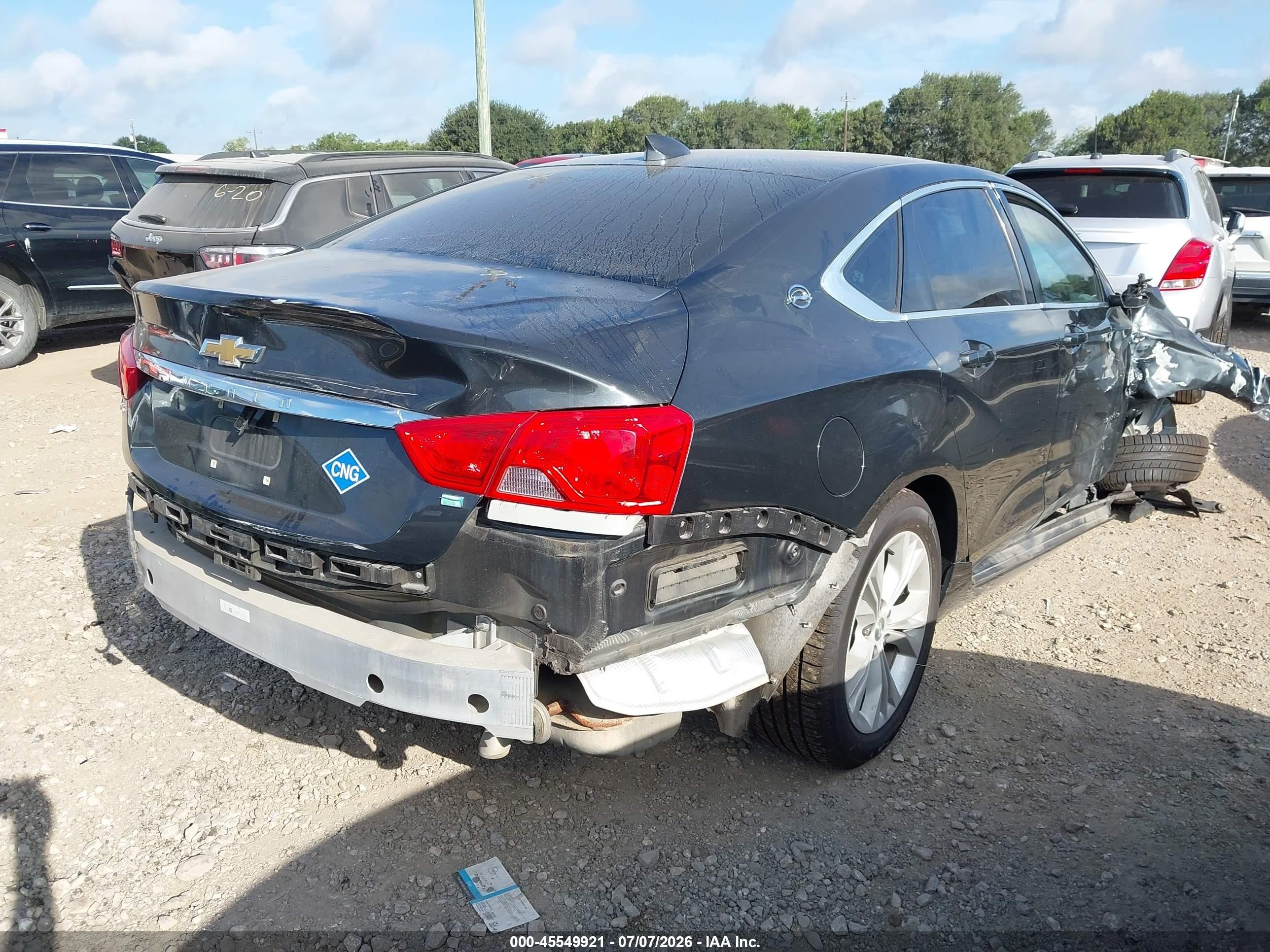 2015 Chevrolet Impala Cng 3lt Black vin: 2G1135SN1F9178119