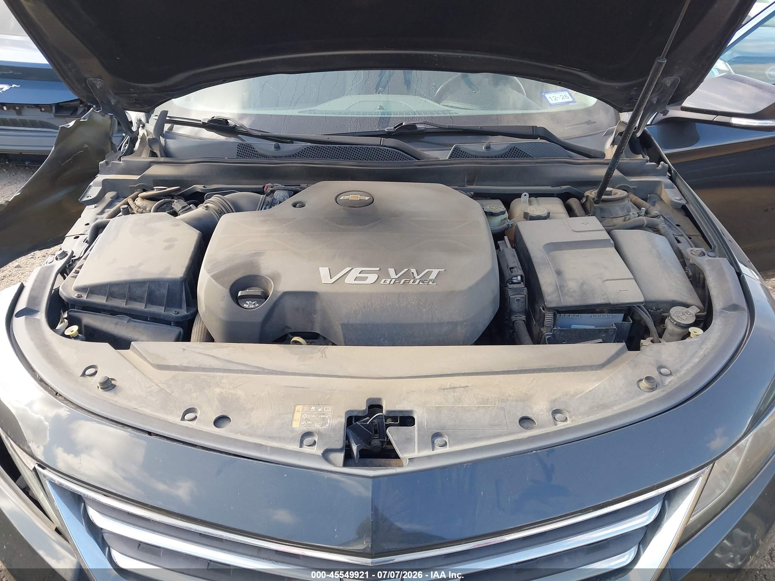 2015 Chevrolet Impala Cng 3lt Black vin: 2G1135SN1F9178119