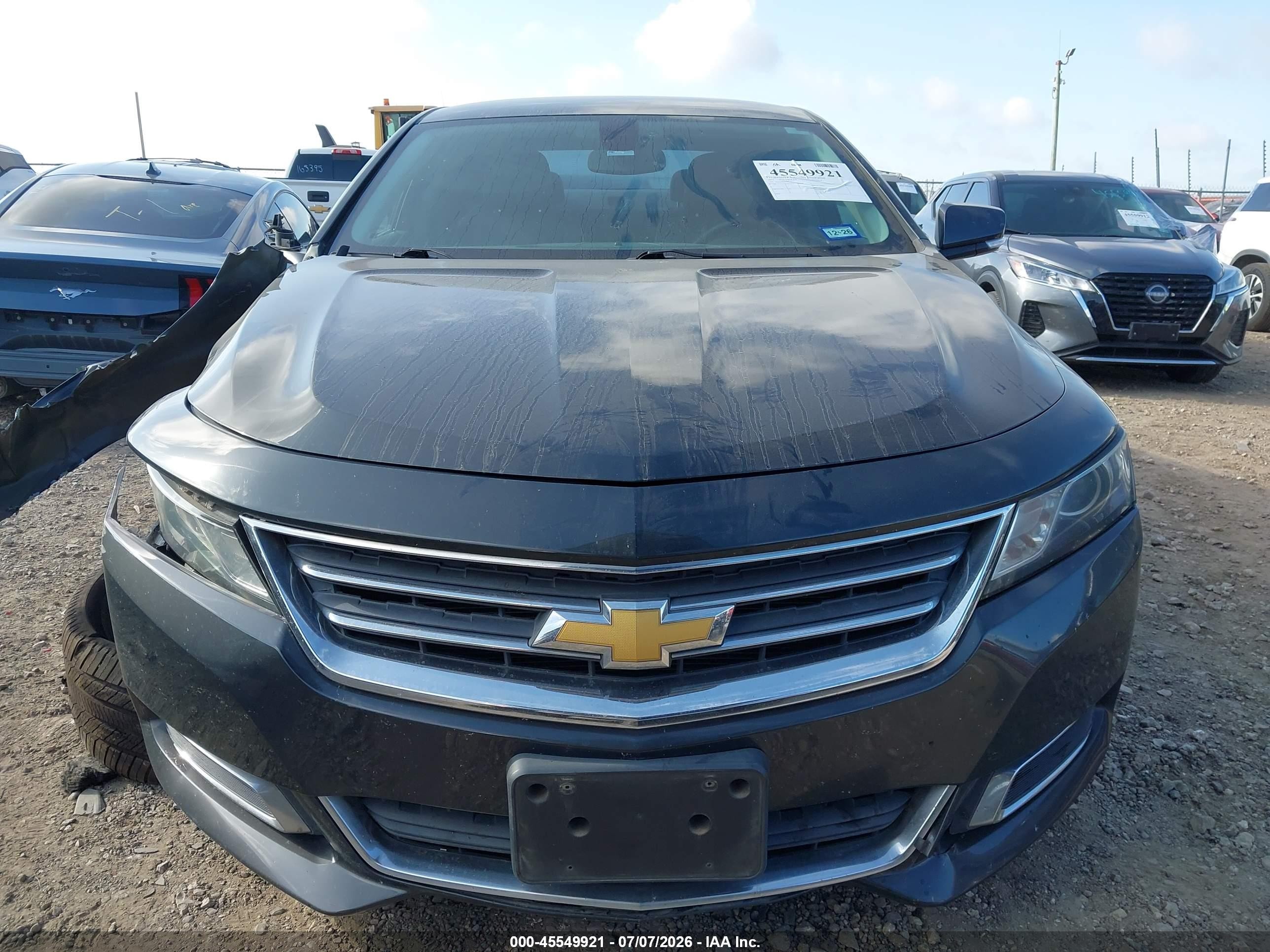 2015 Chevrolet Impala Cng 3lt Black vin: 2G1135SN1F9178119