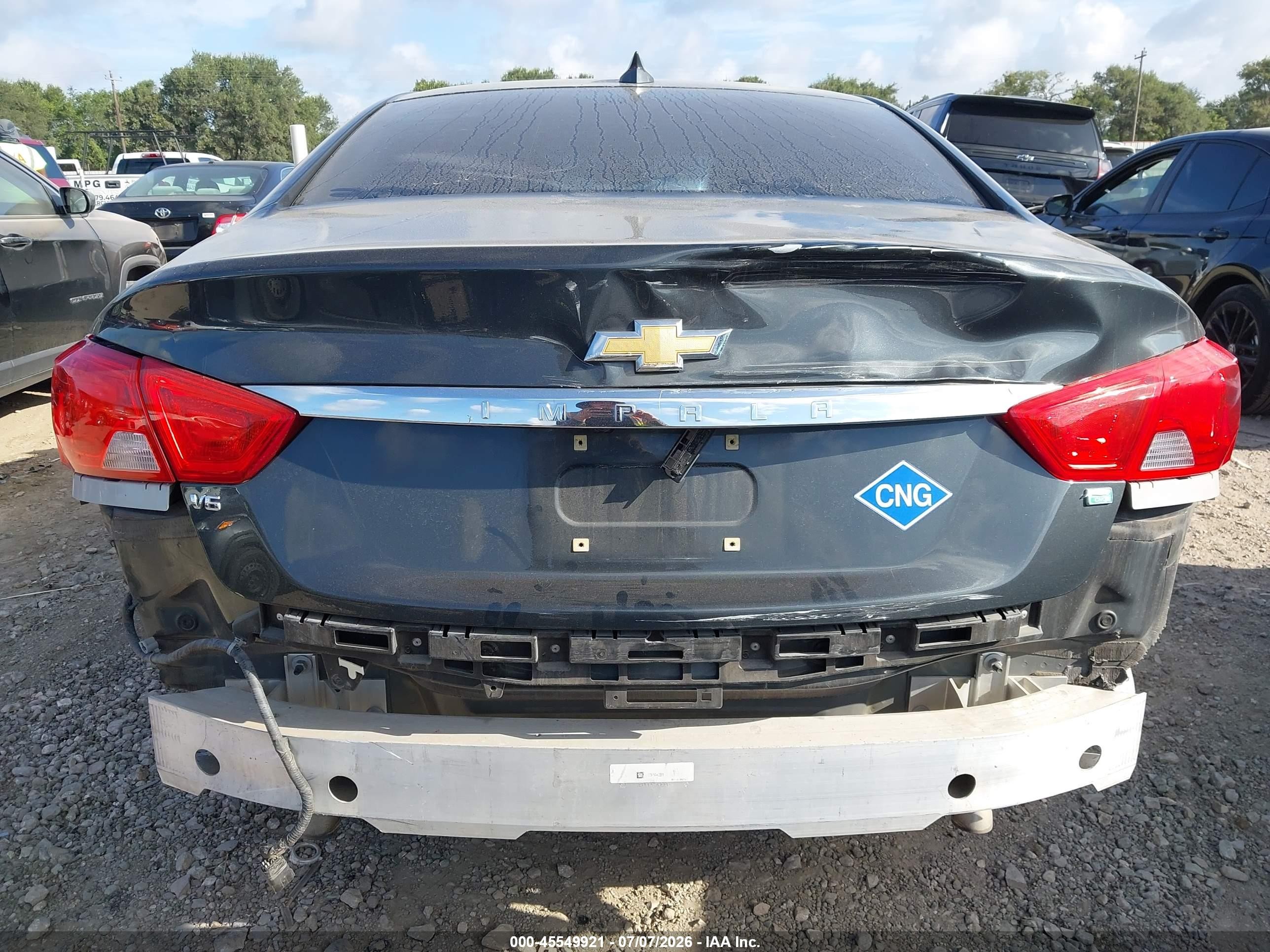 2015 Chevrolet Impala Cng 3lt Black vin: 2G1135SN1F9178119