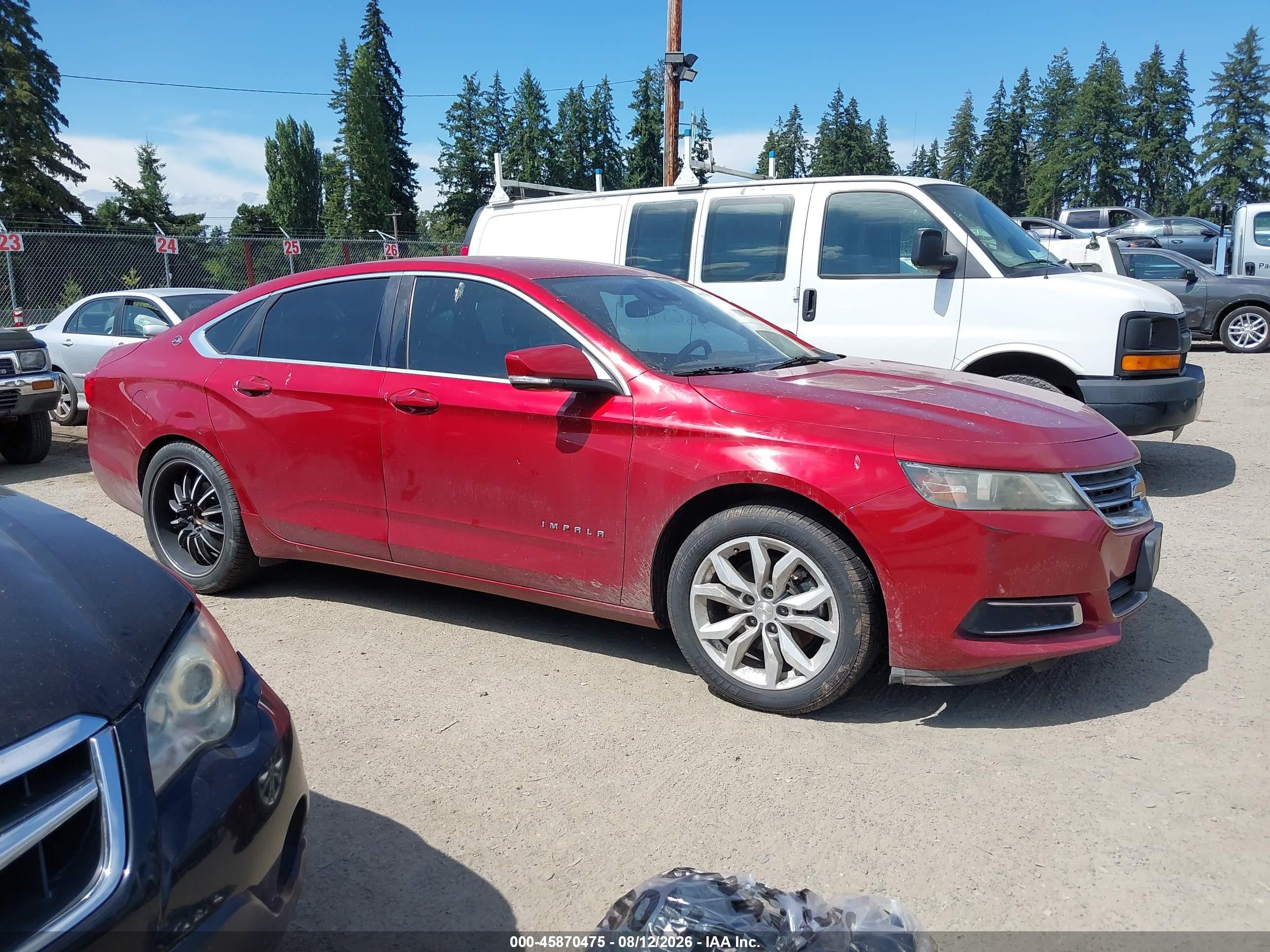2014 Chevrolet Impala Lt Eco Red vin: 2G1135SR5E9192865