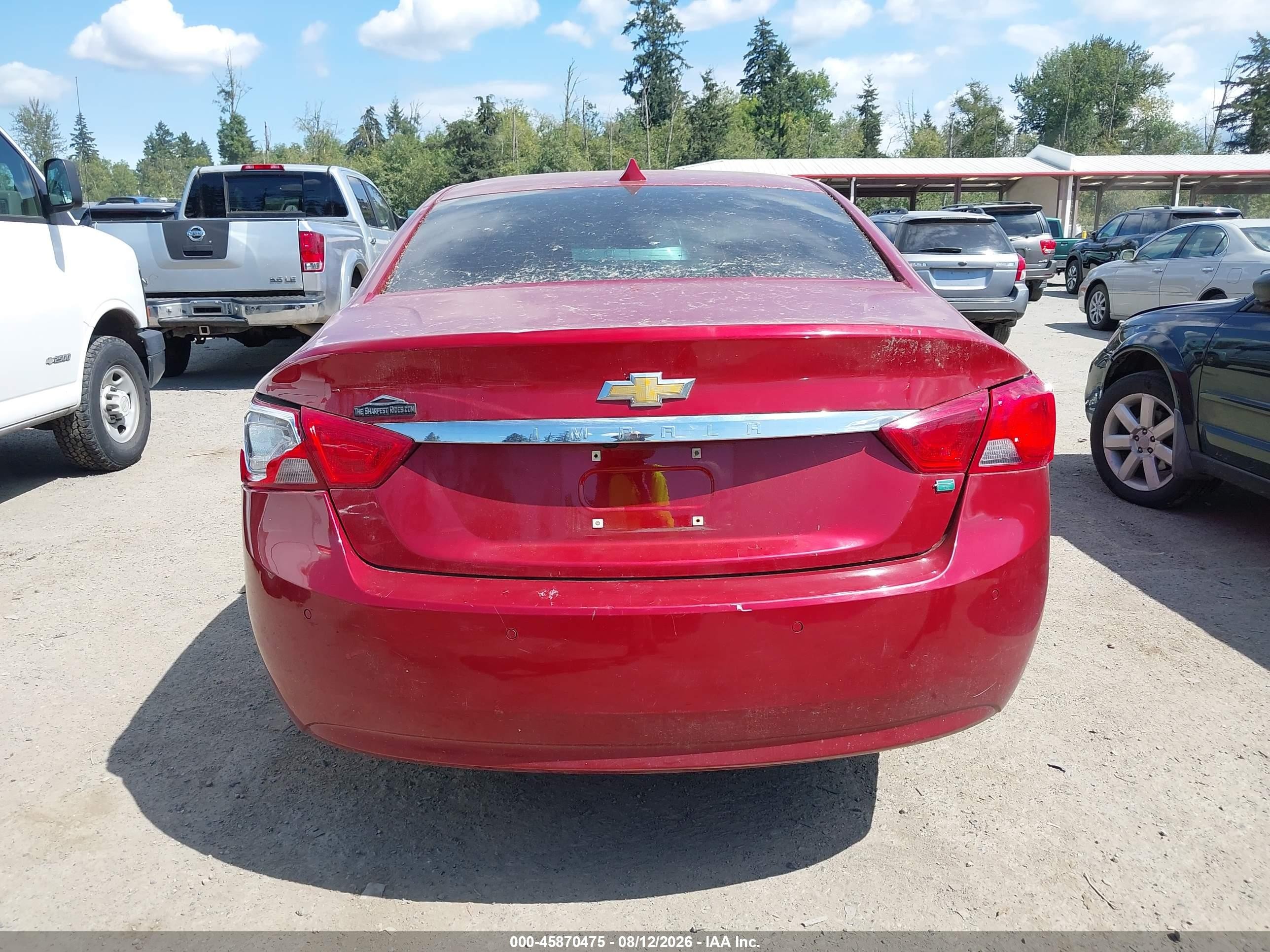 2014 Chevrolet Impala Lt Eco Red vin: 2G1135SR5E9192865