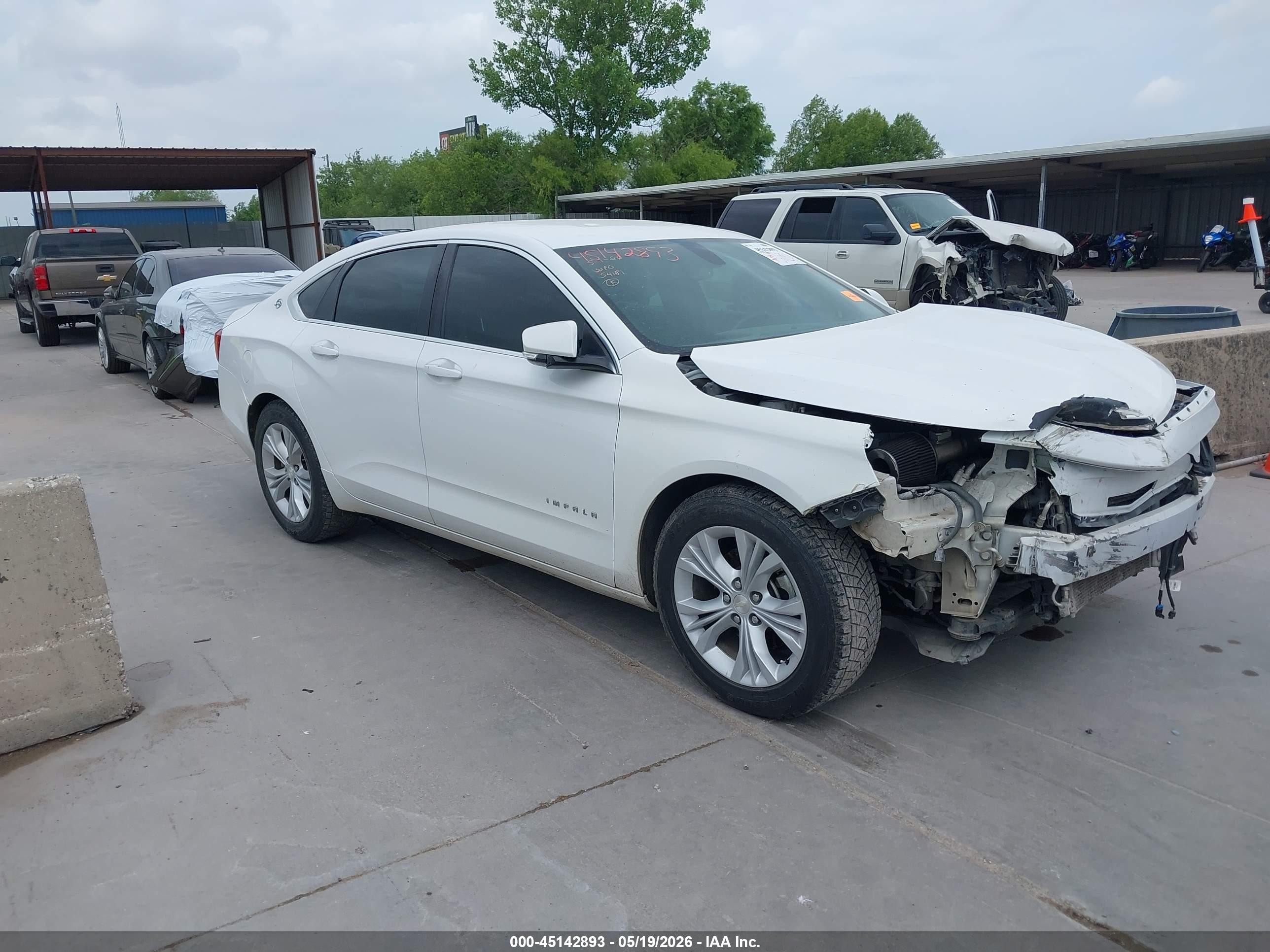 2014 Chevrolet Impala Lt Eco White vin: 2G1135SR7E9193774