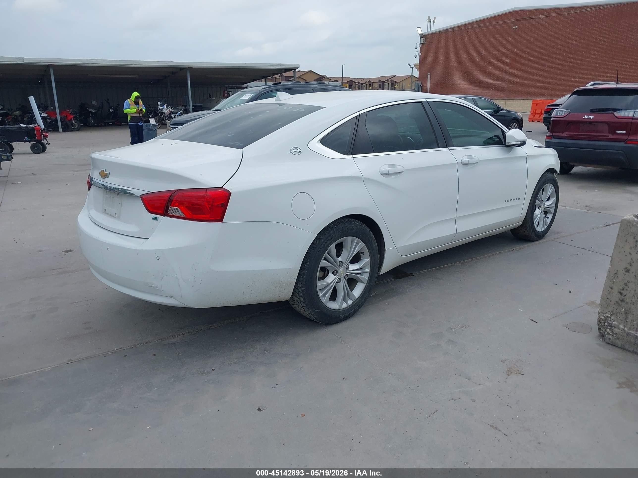 2014 Chevrolet Impala Lt Eco White vin: 2G1135SR7E9193774