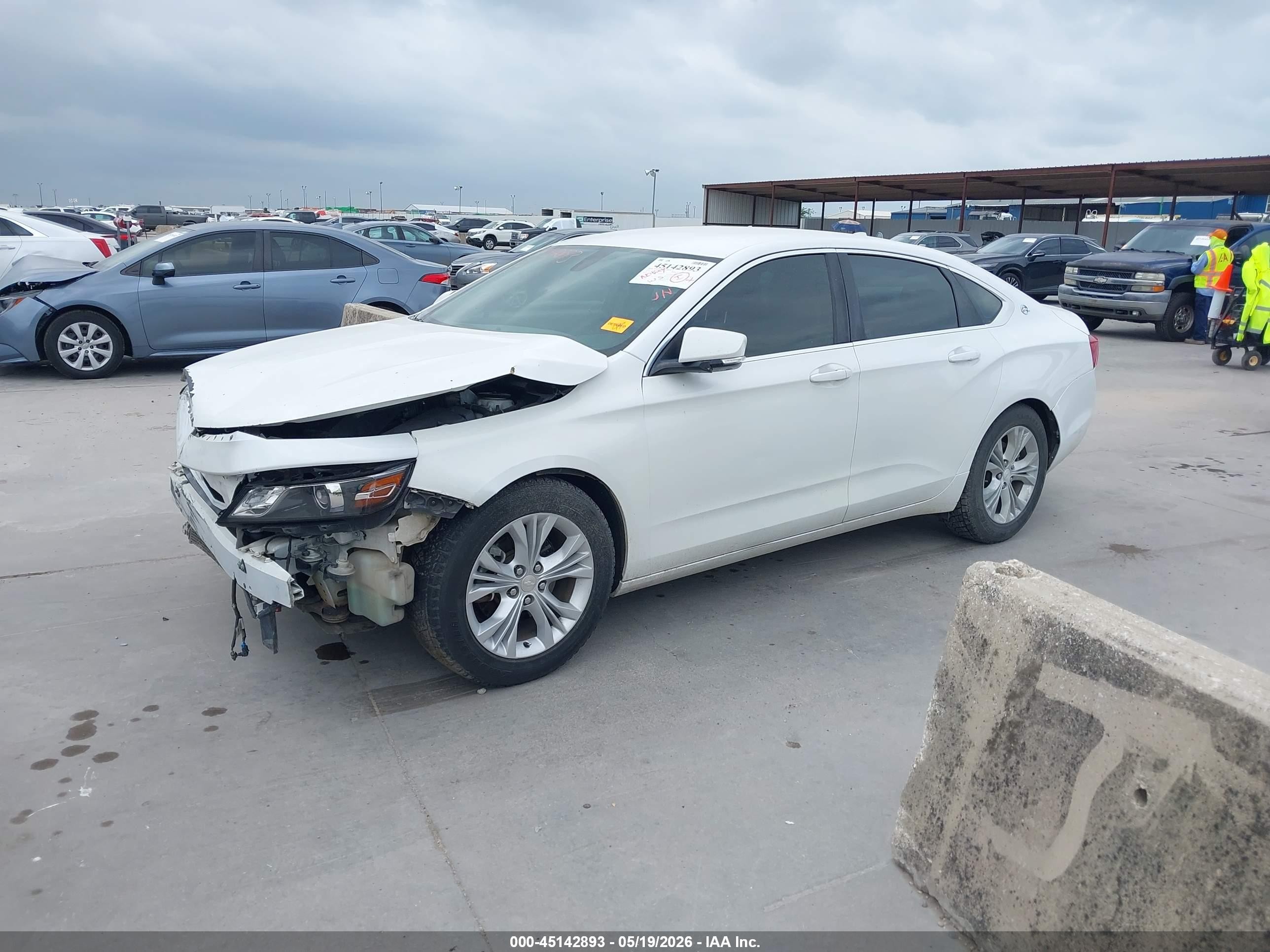 2014 Chevrolet Impala Lt Eco White vin: 2G1135SR7E9193774