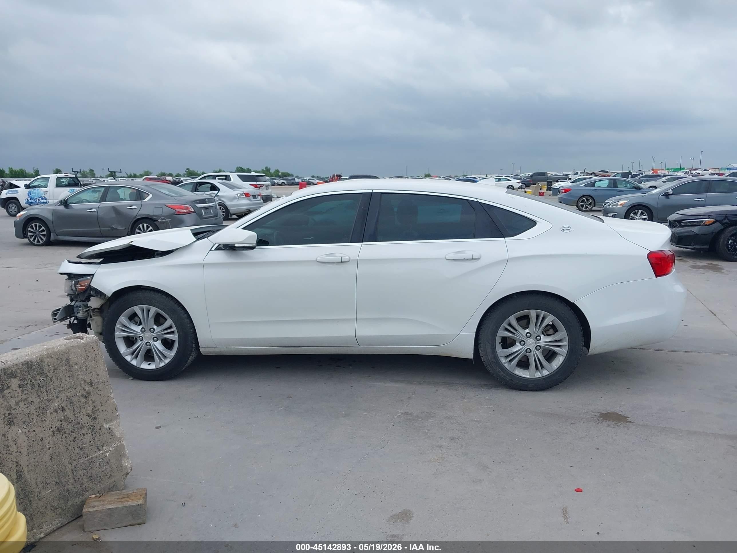 2014 Chevrolet Impala Lt Eco White vin: 2G1135SR7E9193774