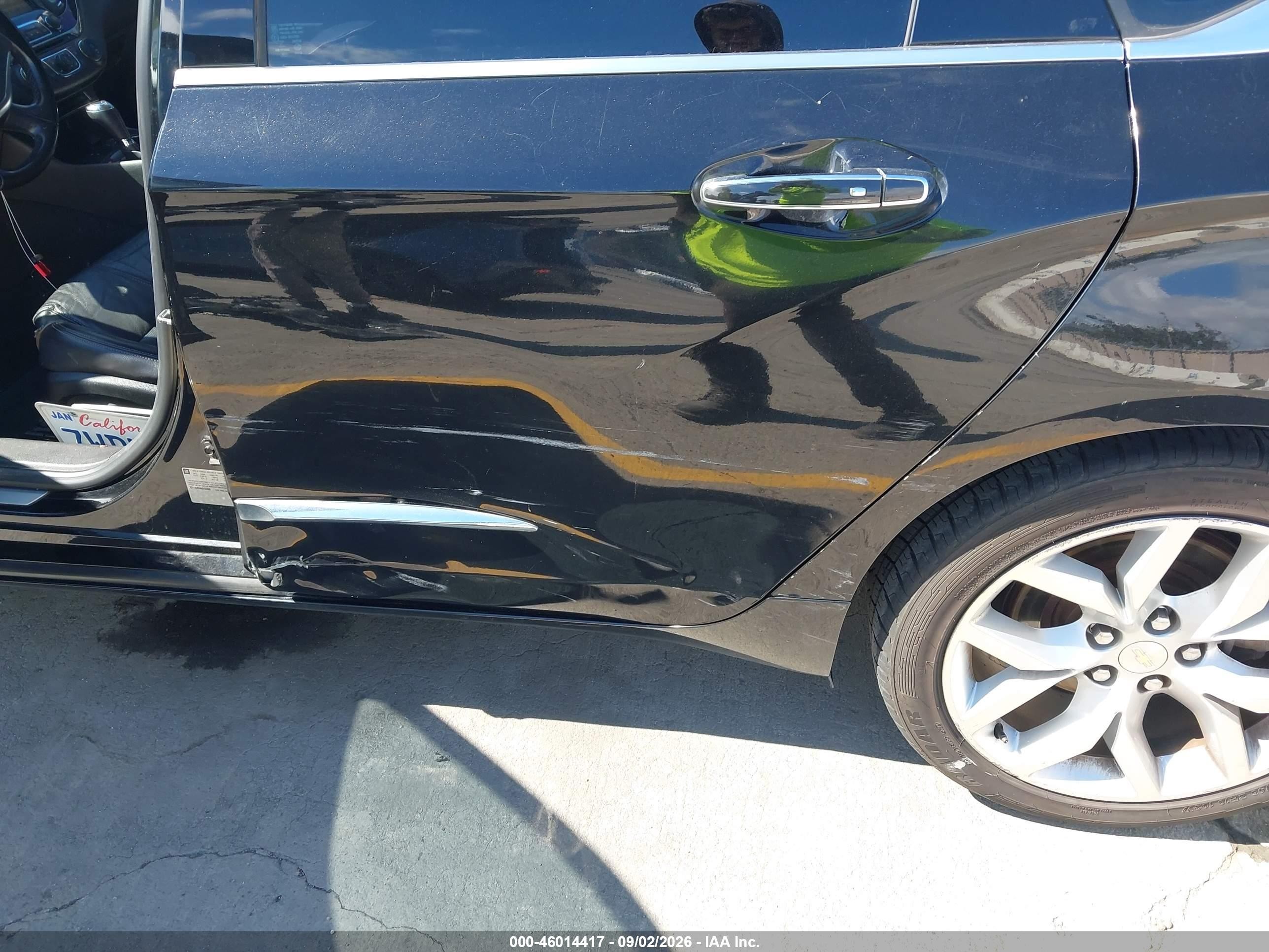 2017 Chevrolet Impala 2lz Black vin: 2G1145S34H9156985