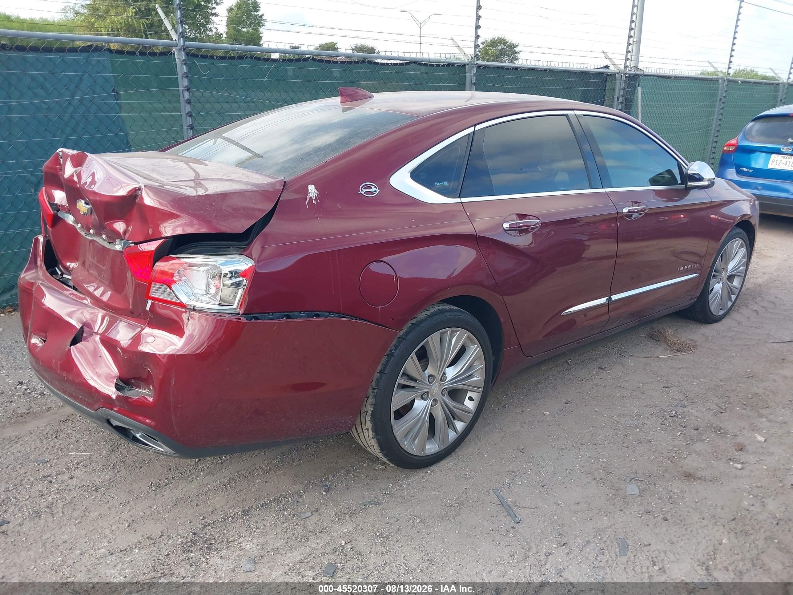 2017 Chevrolet Impala 2lz Red vin: 2G1145S34H9195060