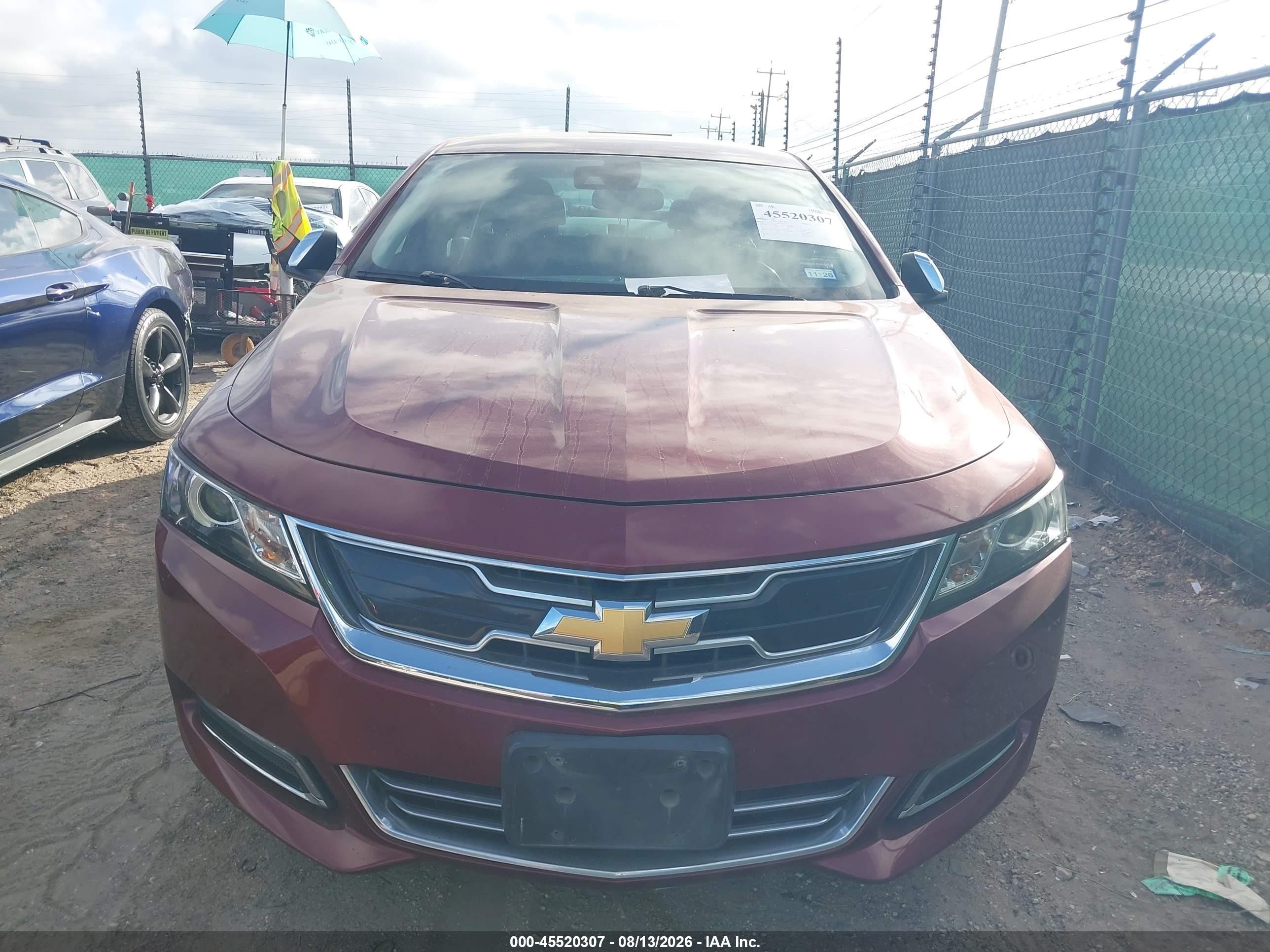 2017 Chevrolet Impala 2lz Red vin: 2G1145S34H9195060