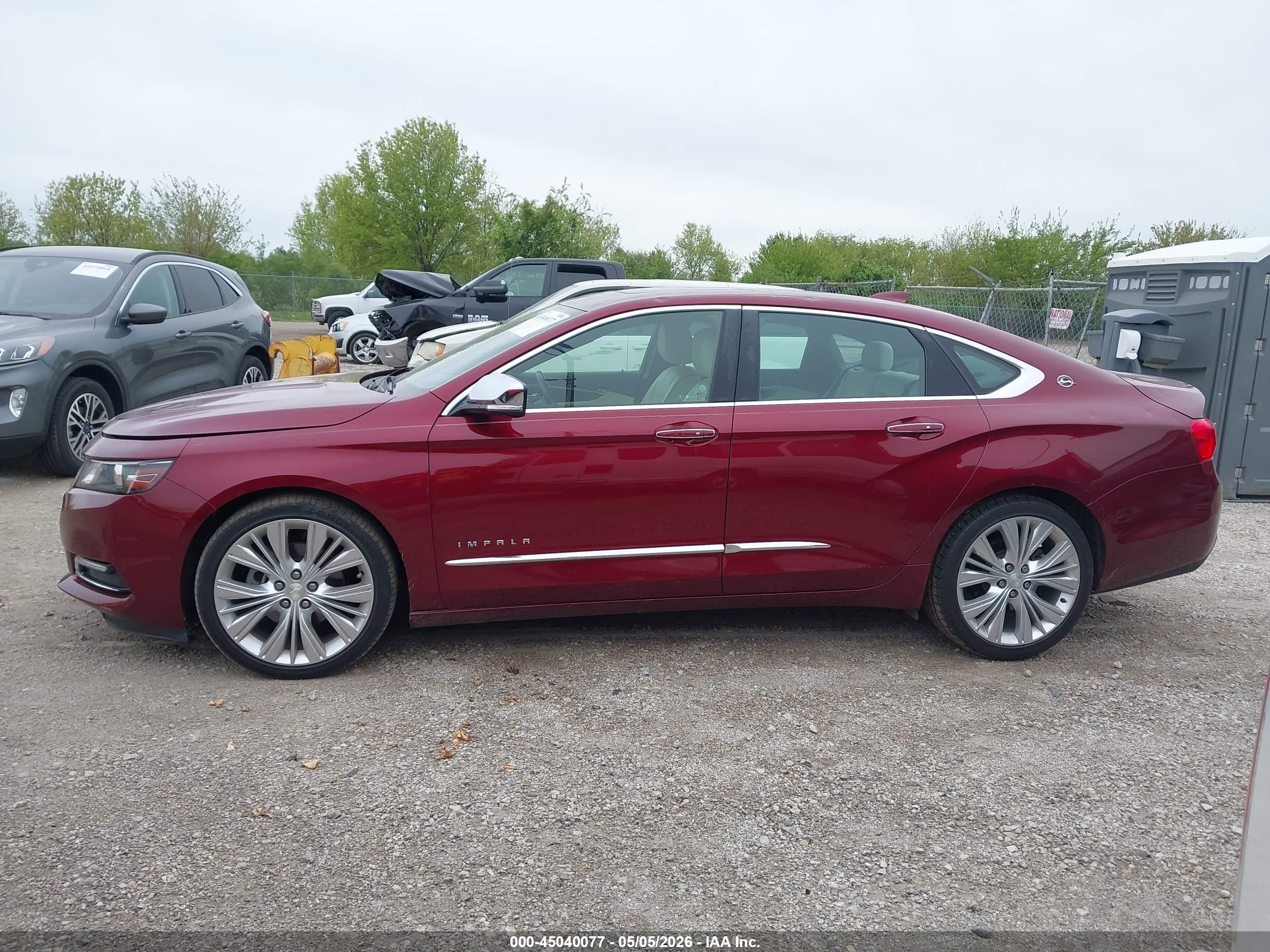 2017 Chevrolet Impala 2lz Burgundy vin: 2G1145S37H9196607