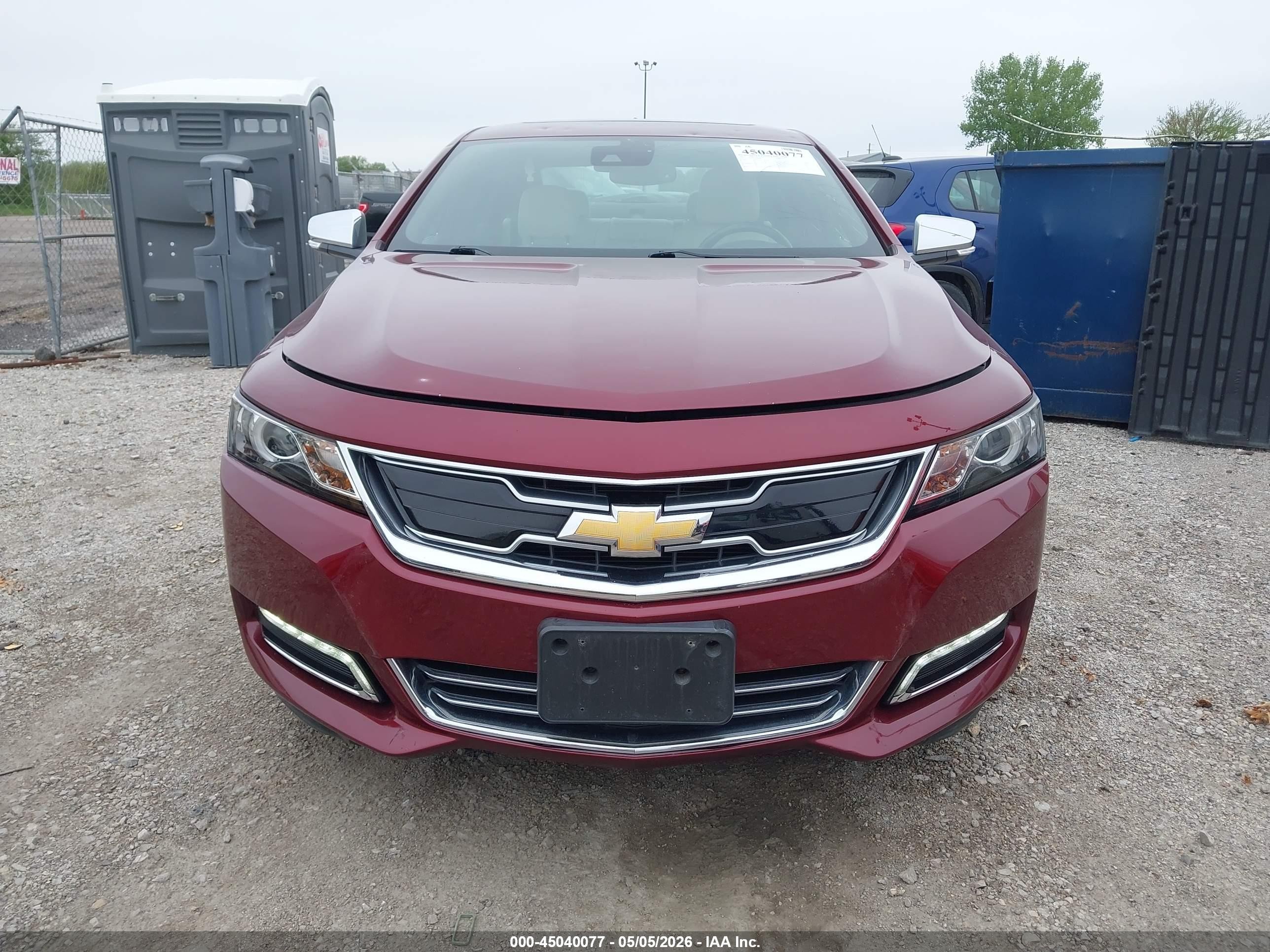 2017 Chevrolet Impala 2lz Burgundy vin: 2G1145S37H9196607