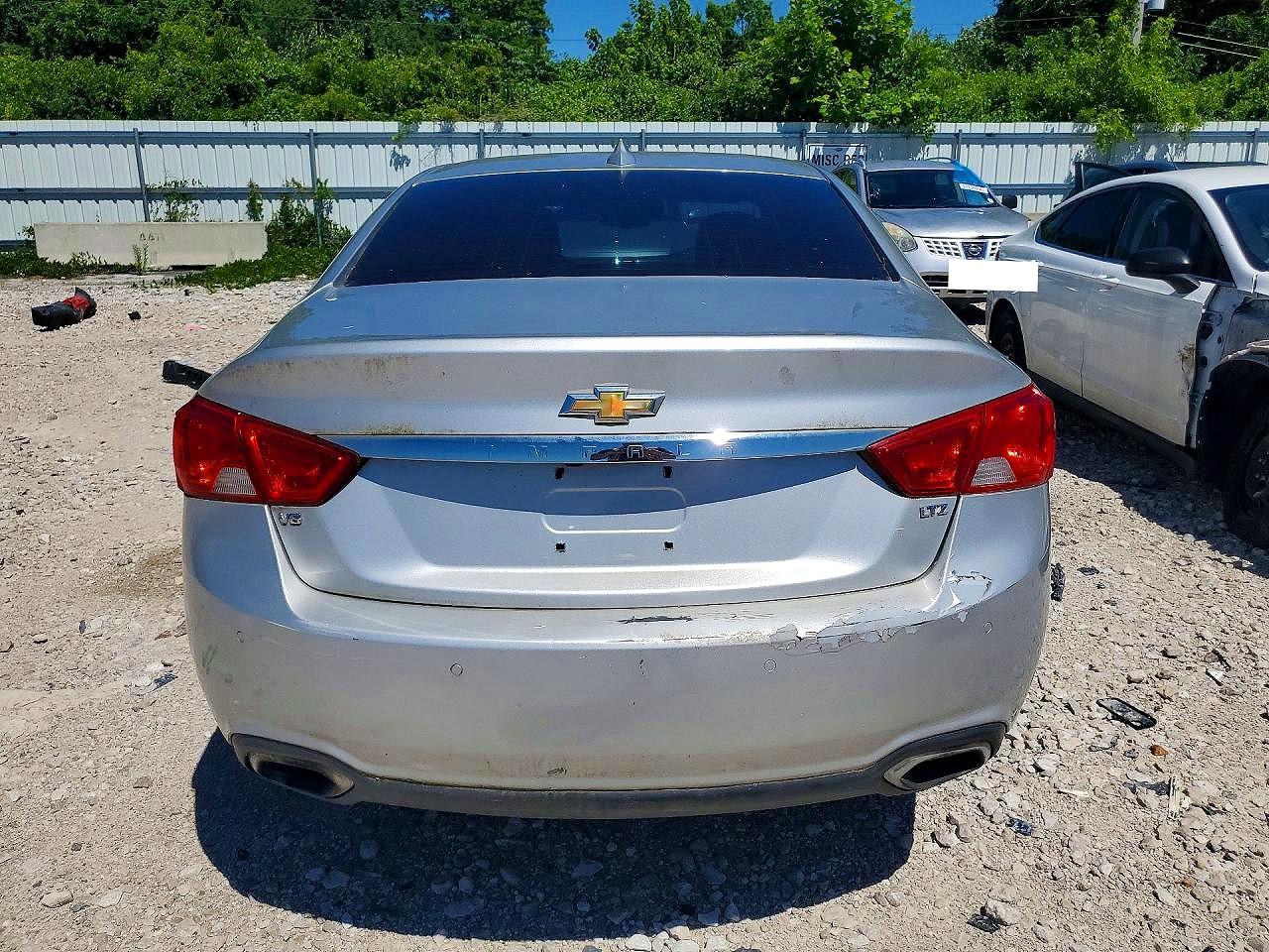 2016 Chevrolet Impala Ltz Silver vin: 2G1145S39G9138786