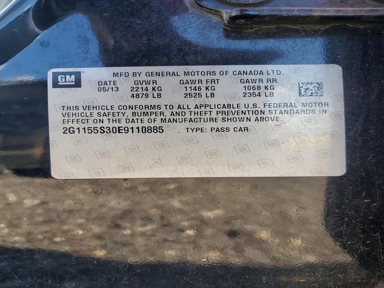 2014 Chevrolet Impala Ltz Black vin: 2G1155S30E9110885