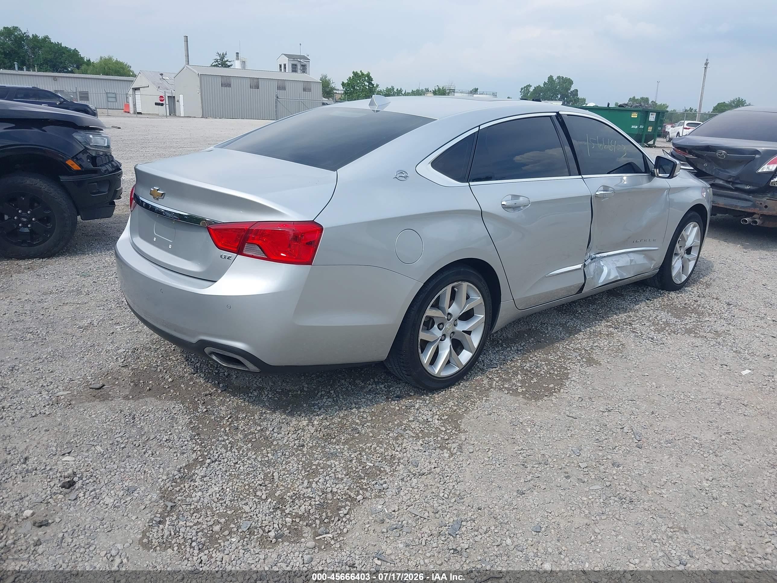 2014 Chevrolet Impala 2lz Gray vin: 2G1155S30E9137844