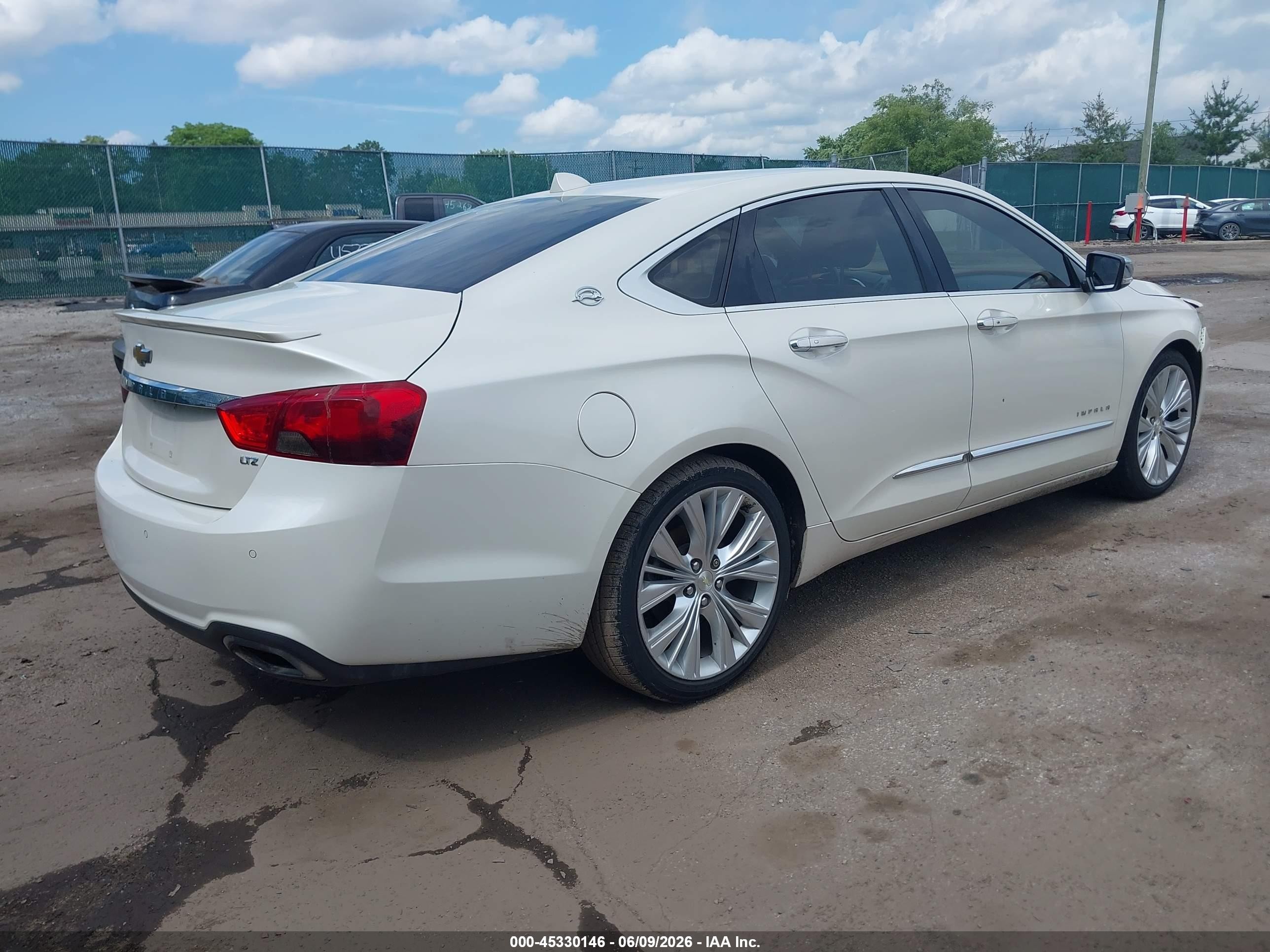 2014 Chevrolet Impala 2lz White vin: 2G1155S30E9219430